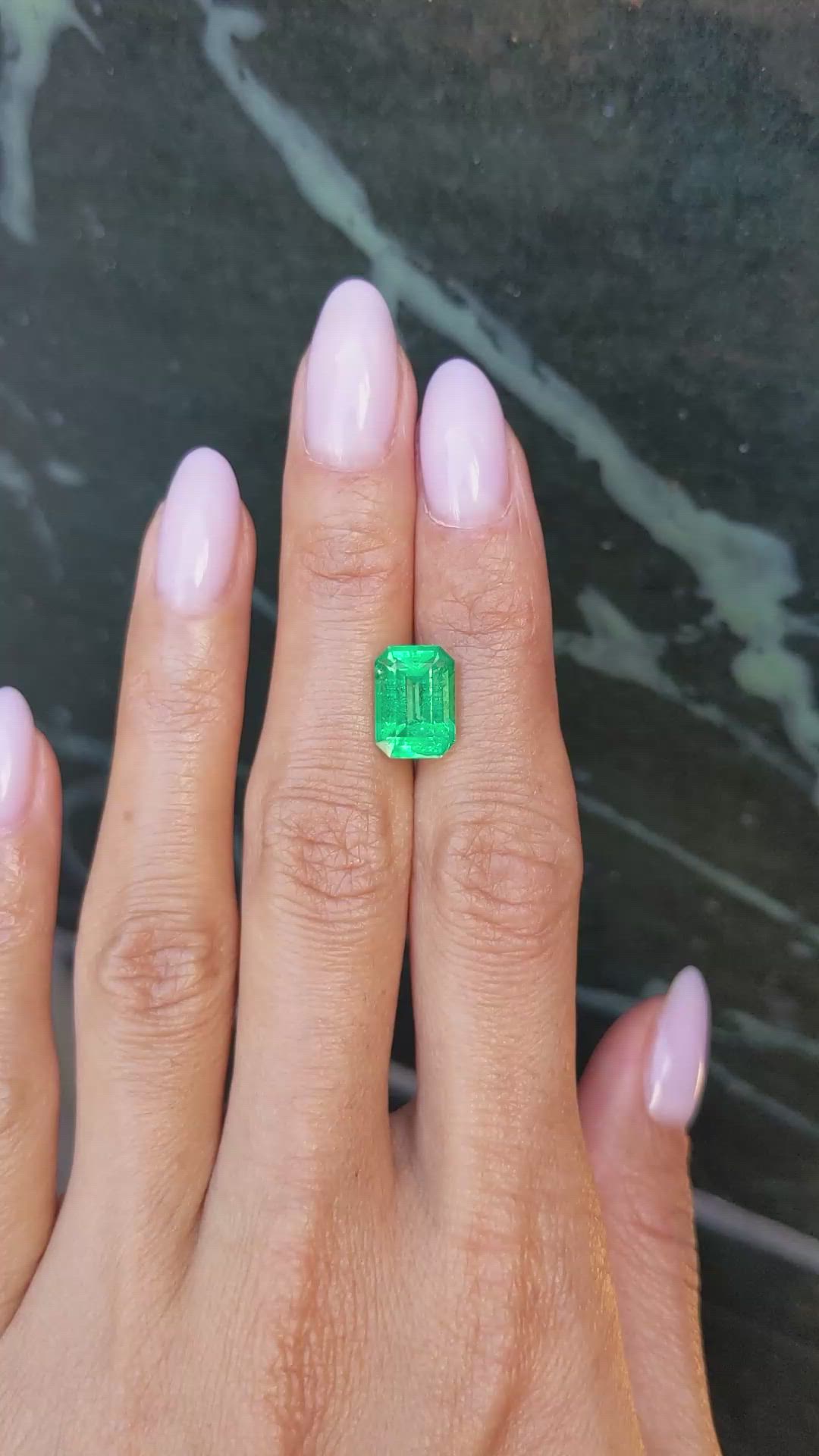 3.76 Ct. Emerald from Ethiopia Size Video