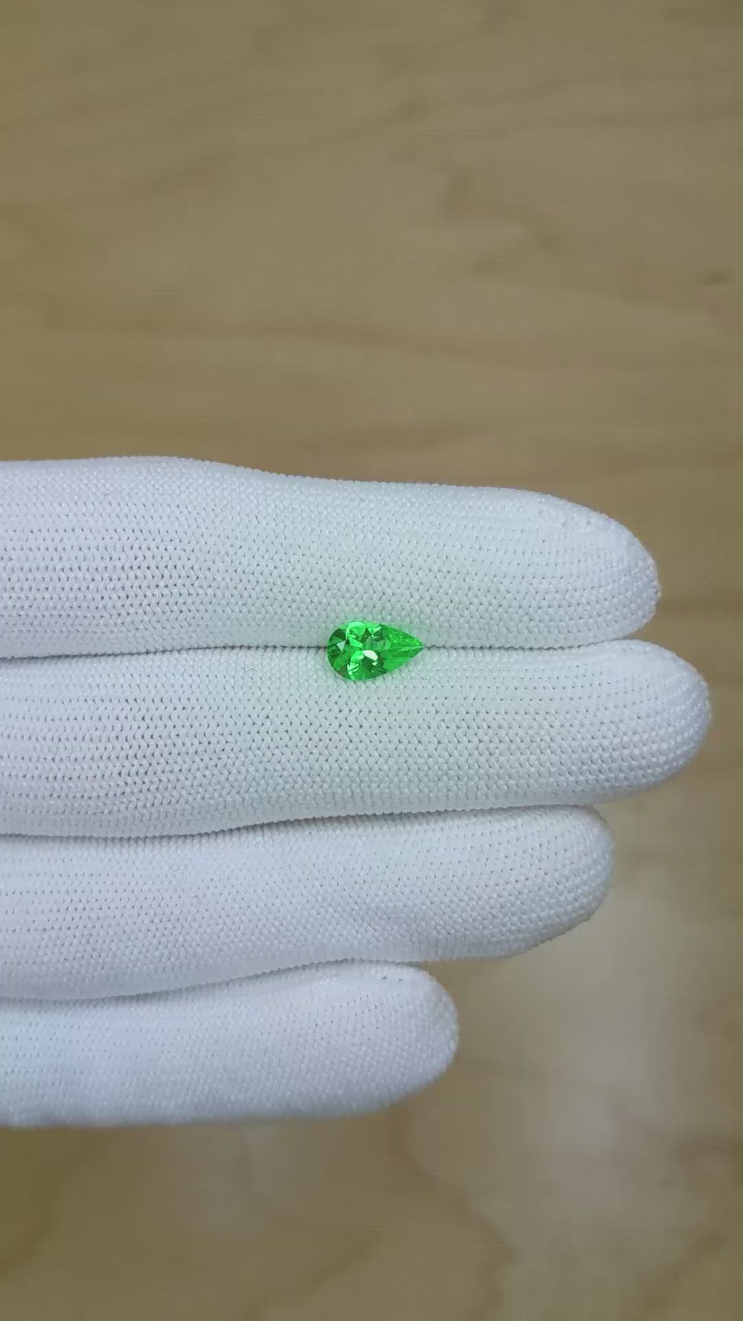0.86 Ct. Emerald from Colombia Size Video