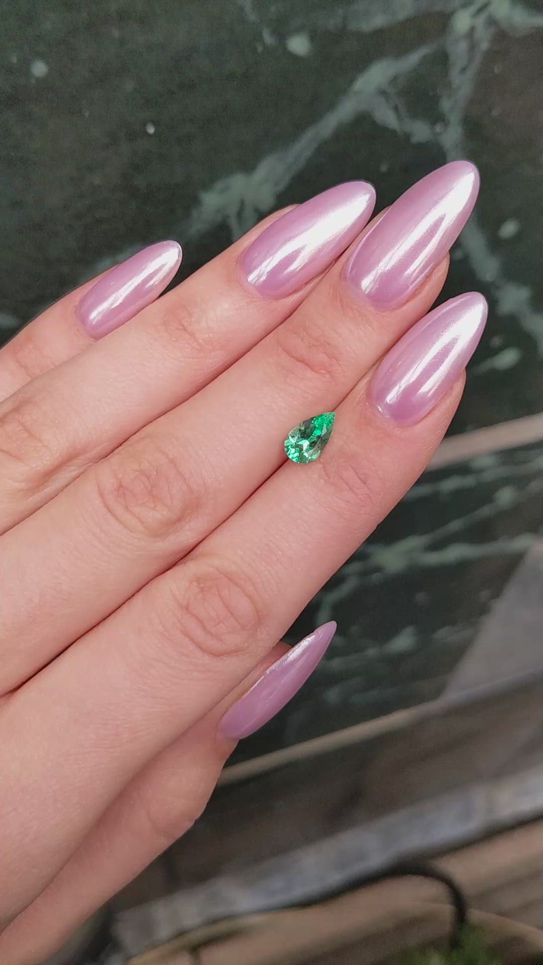 0.86 Ct. Emerald from Colombia Size Video