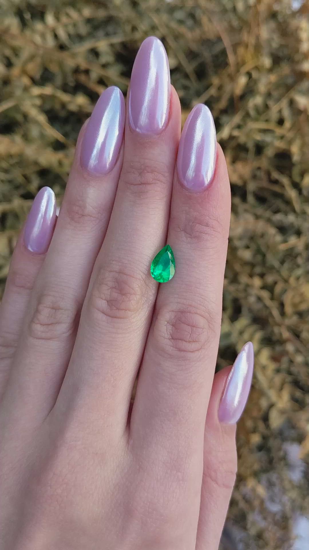 1.52 Ct. Emerald from Colombia Size Video