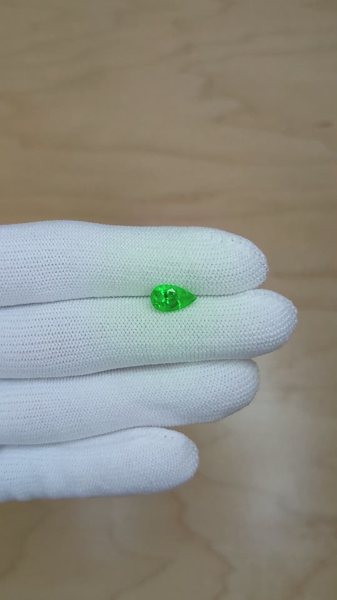 1.44 Ct. Emerald from Colombia Size Video