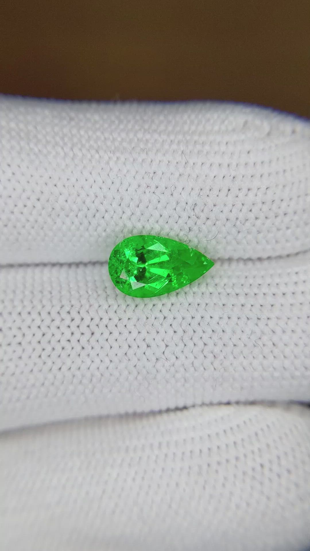 1.44 Ct. Emerald from Colombia Size Video