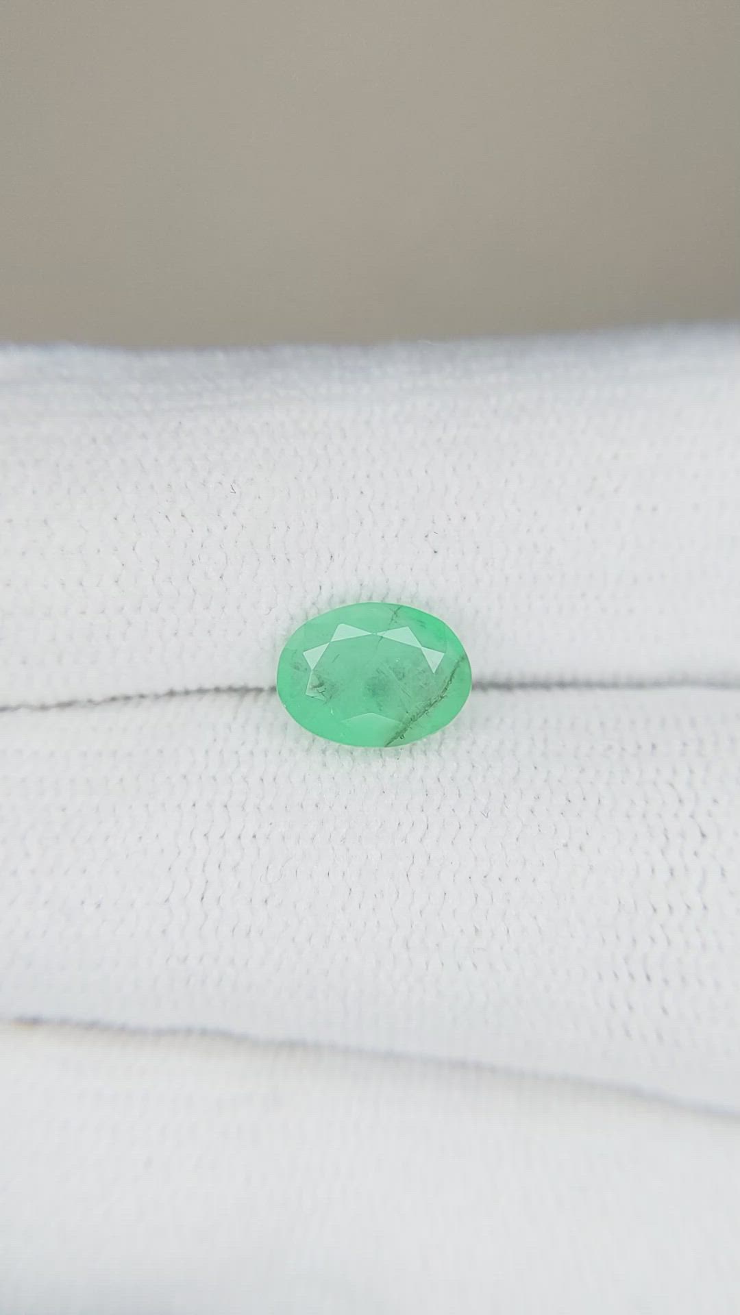 1.06 Ct. Emerald from Zambia Size Video