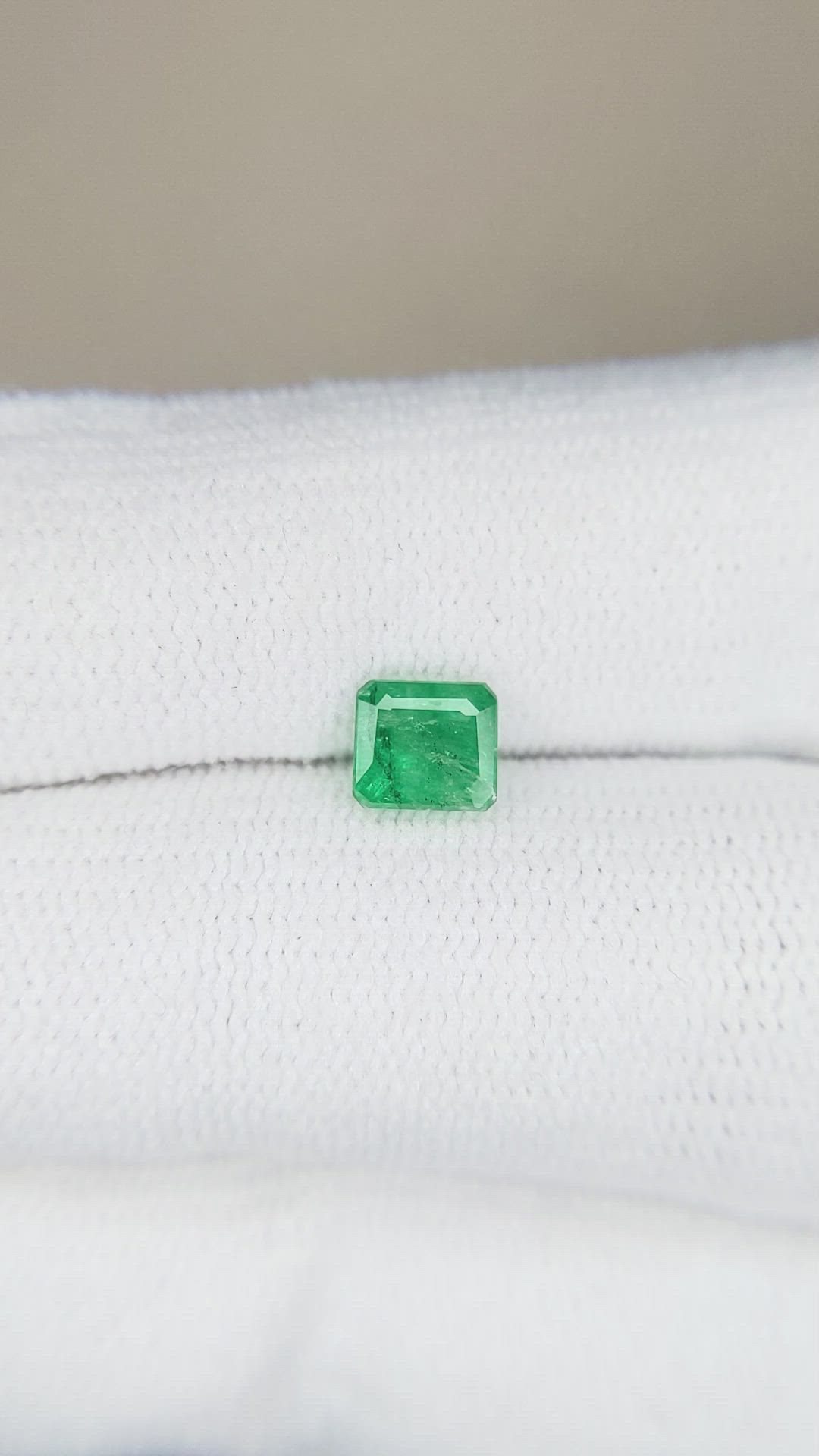 0.65 Ct. Emerald from Zambia Size Video