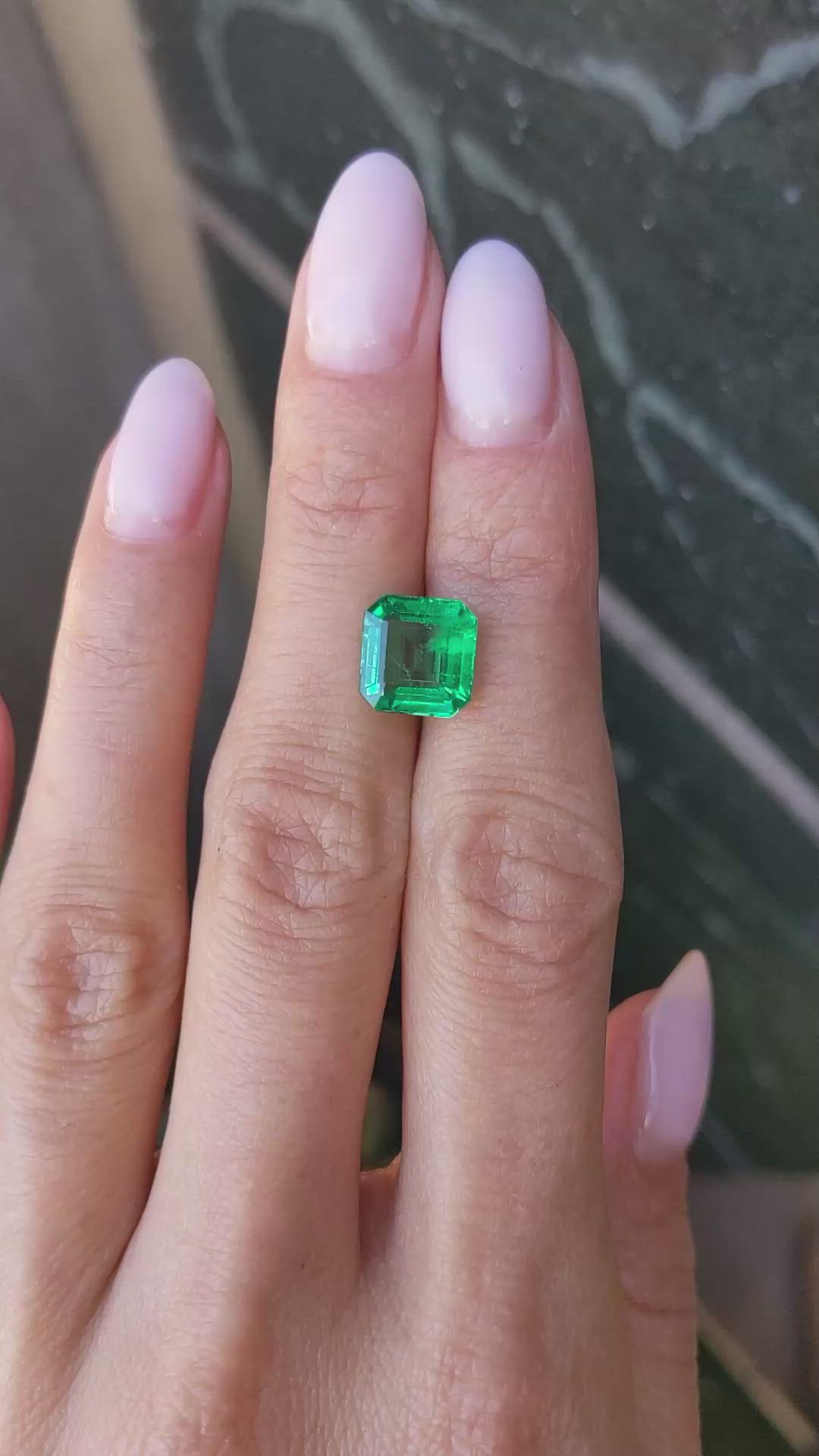 3.40 Ct. Emerald from Zambia Size Video