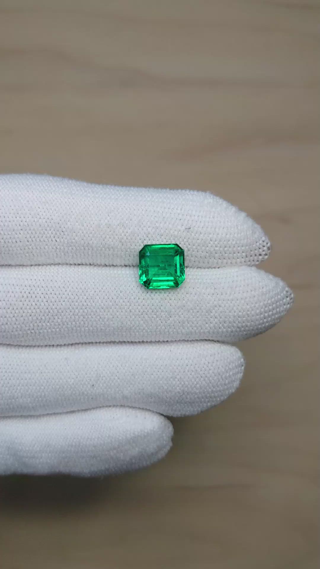 3.40 Ct. Emerald from Zambia Size Video