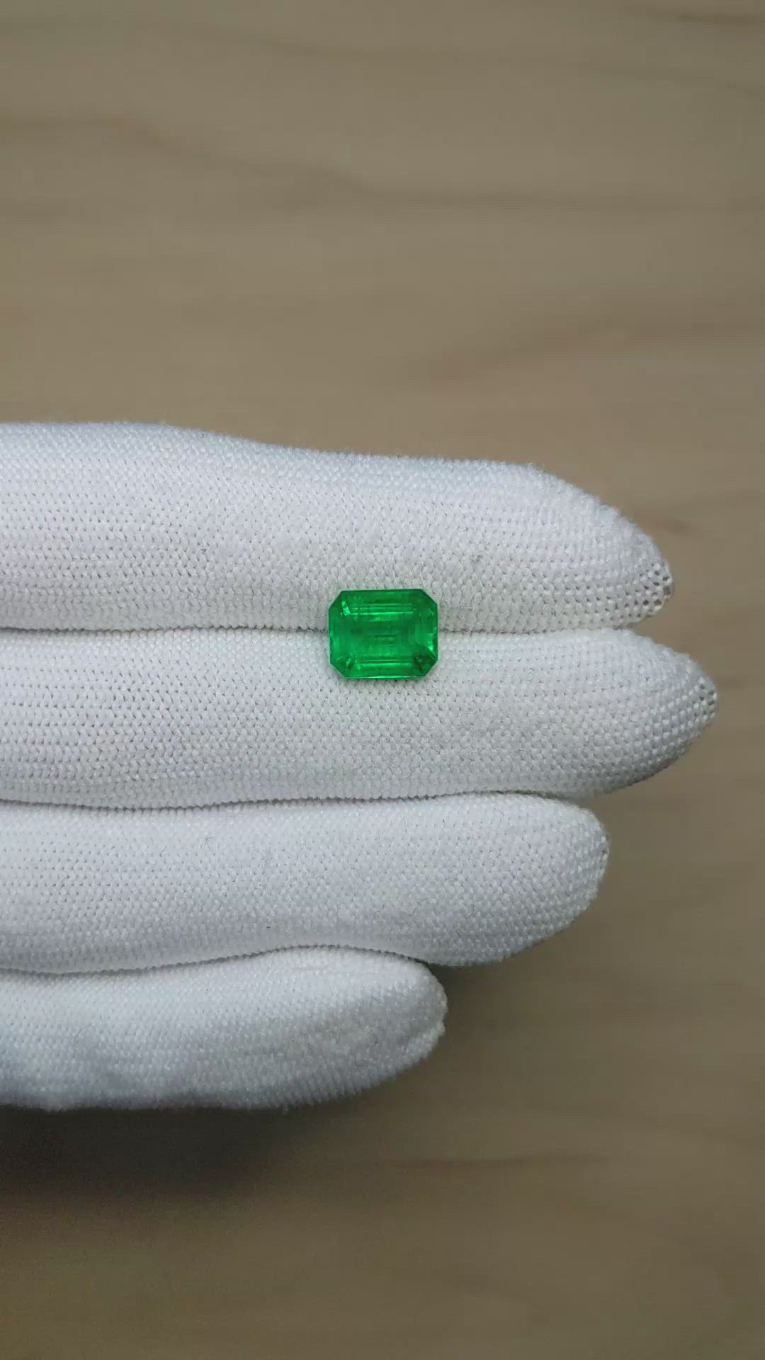 3.41 Ct. Emerald from Zambia Size Video