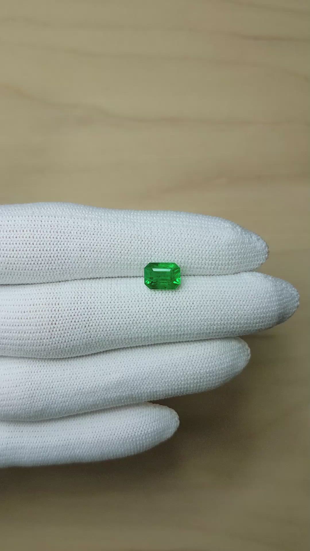 1.81 Ct. Emerald from Zambia Size Video