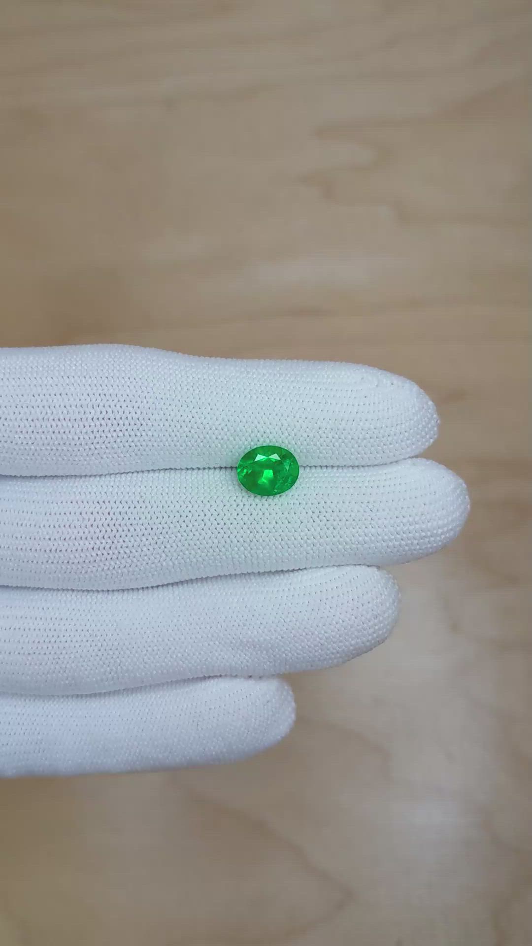 1.89 Ct. Emerald from Colombia Size Video