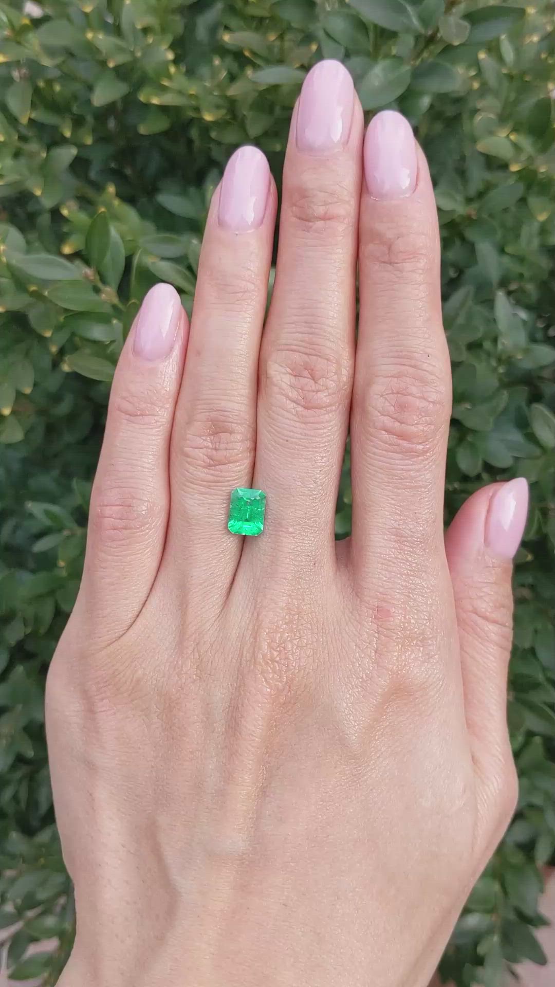 1.56 Ct. Emerald from Colombia Size Video