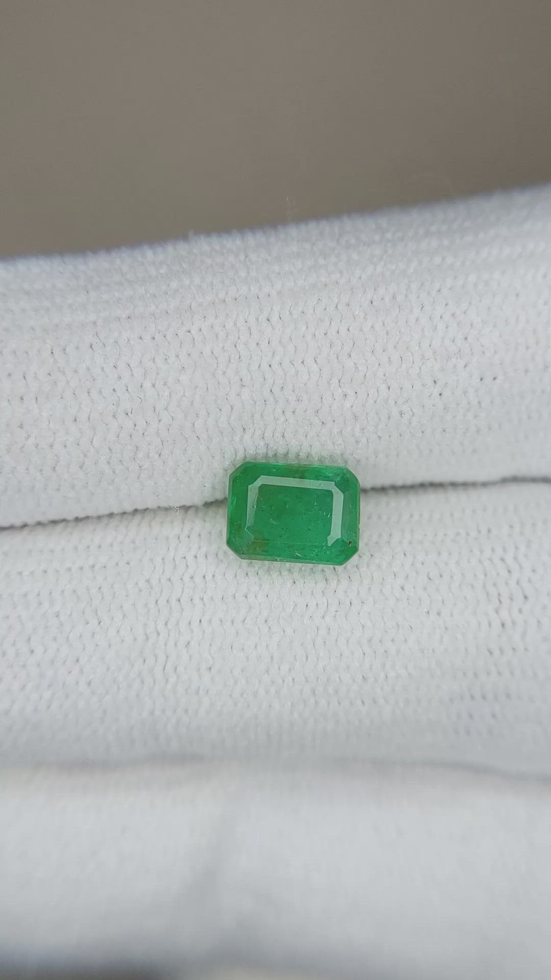 1.10 Ct. Emerald from Zambia Size Video