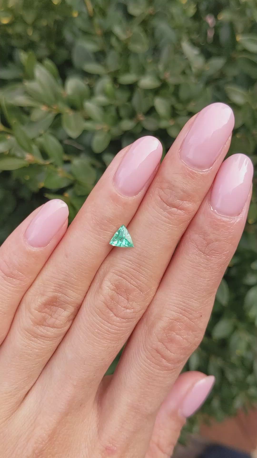 0.57 Ct. Emerald from Brazil Size Video