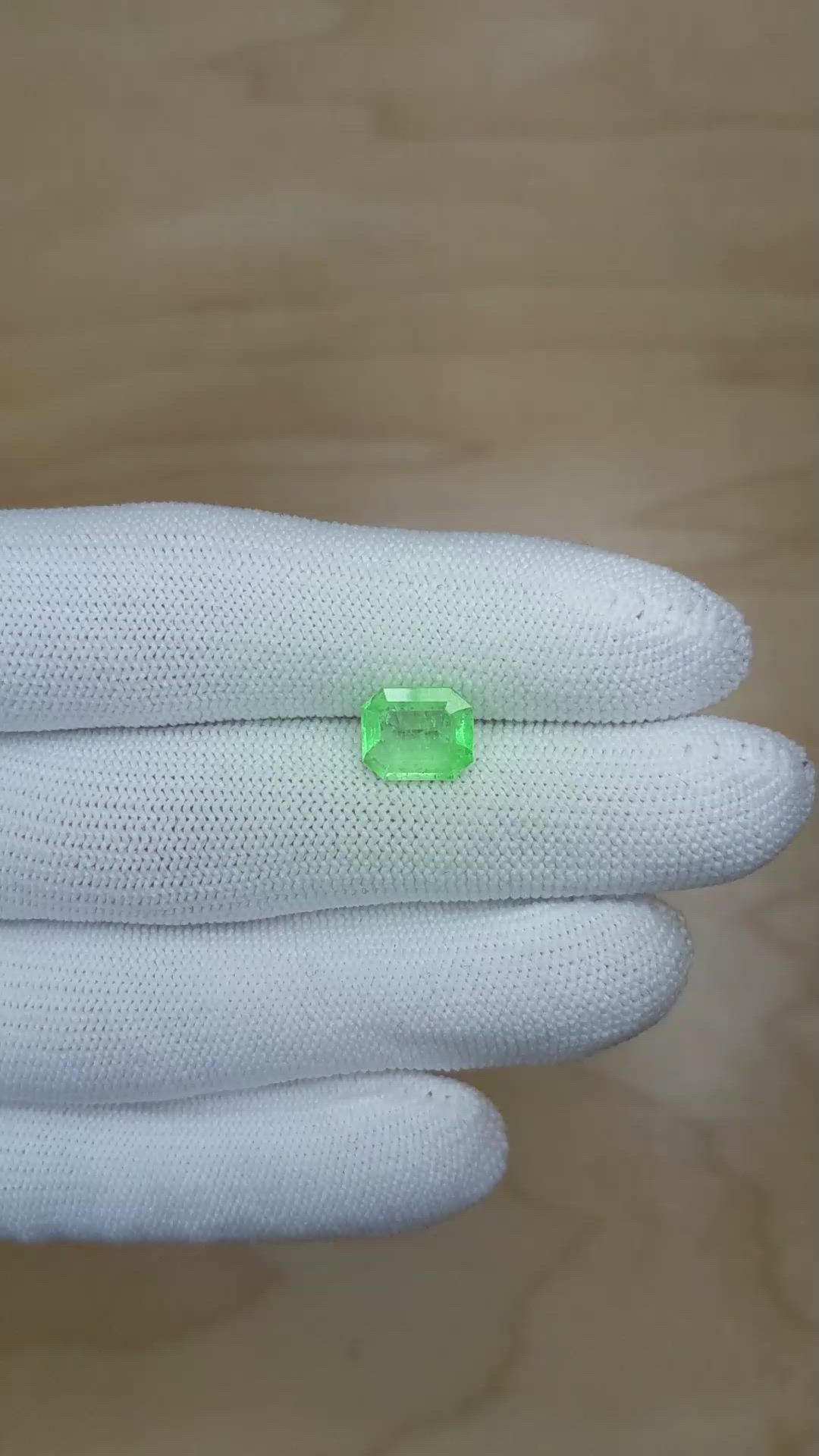 2.35 Ct. Emerald from Colombia Size Video