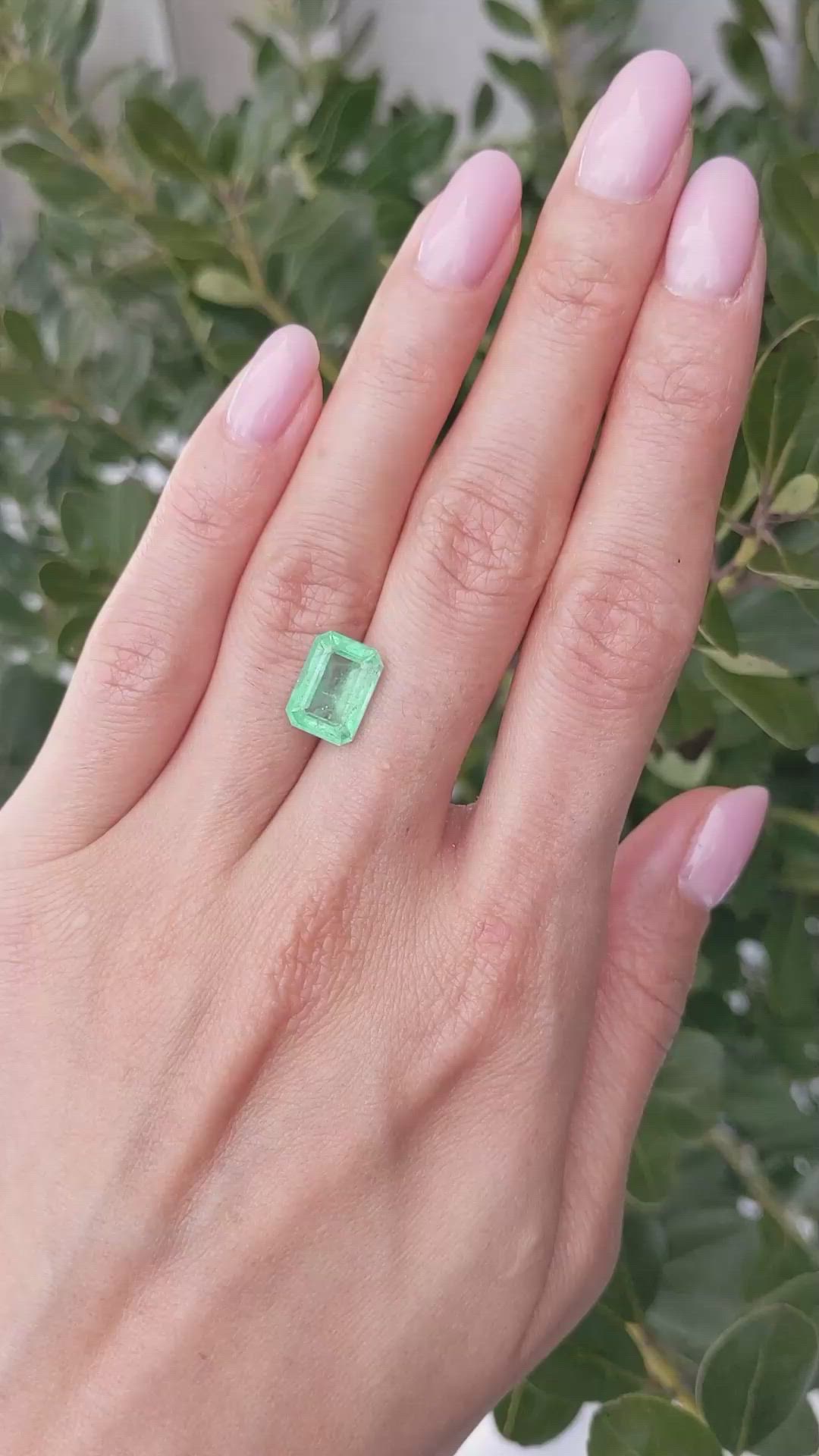 3.39 Ct. Emerald from Colombia Size Video
