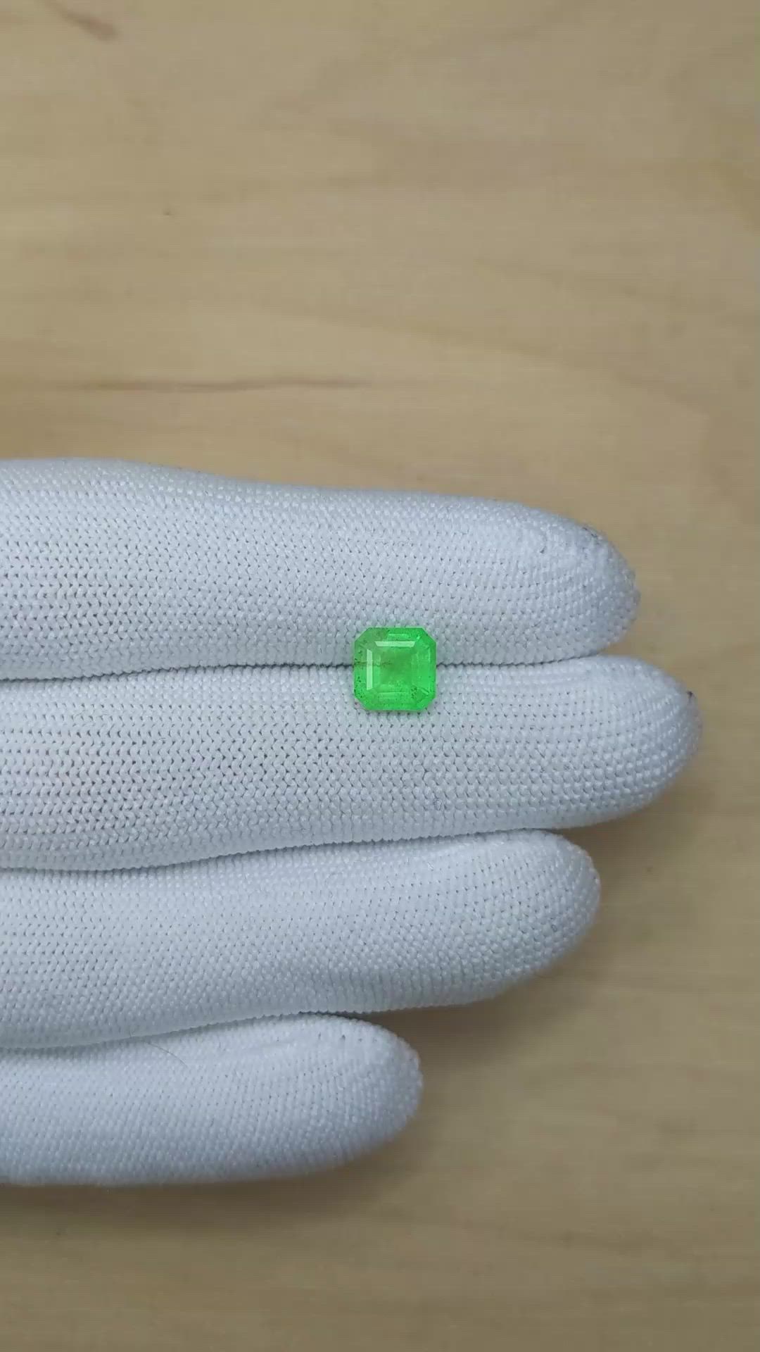 1.58 Ct. Emerald from Colombia Size Video