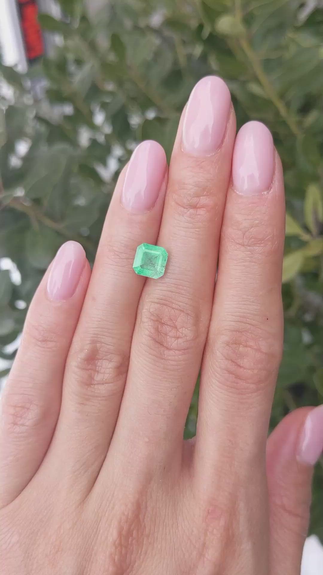 1.58 Ct. Emerald from Colombia Size Video