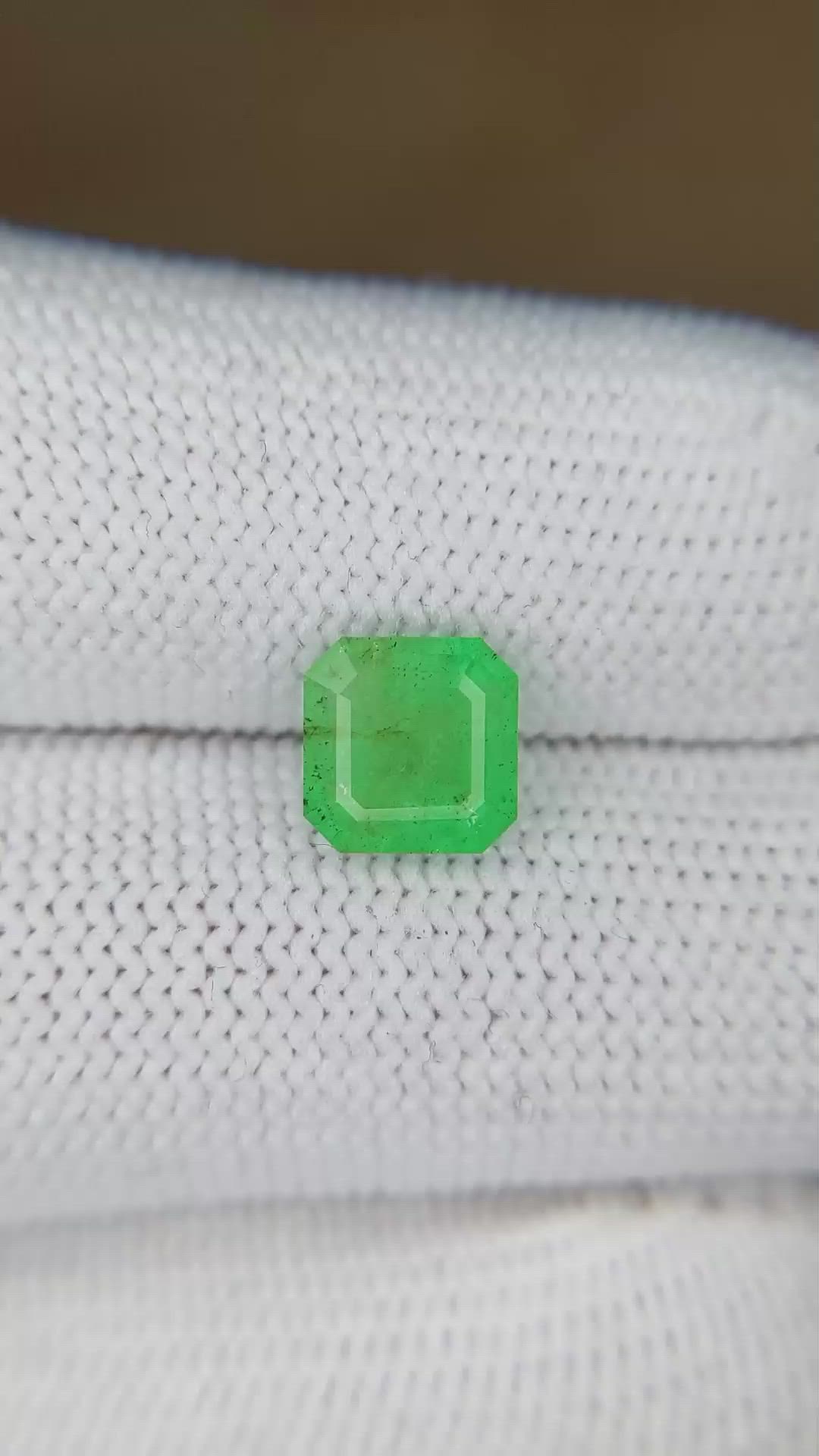 1.58 Ct. Emerald from Colombia Size Video