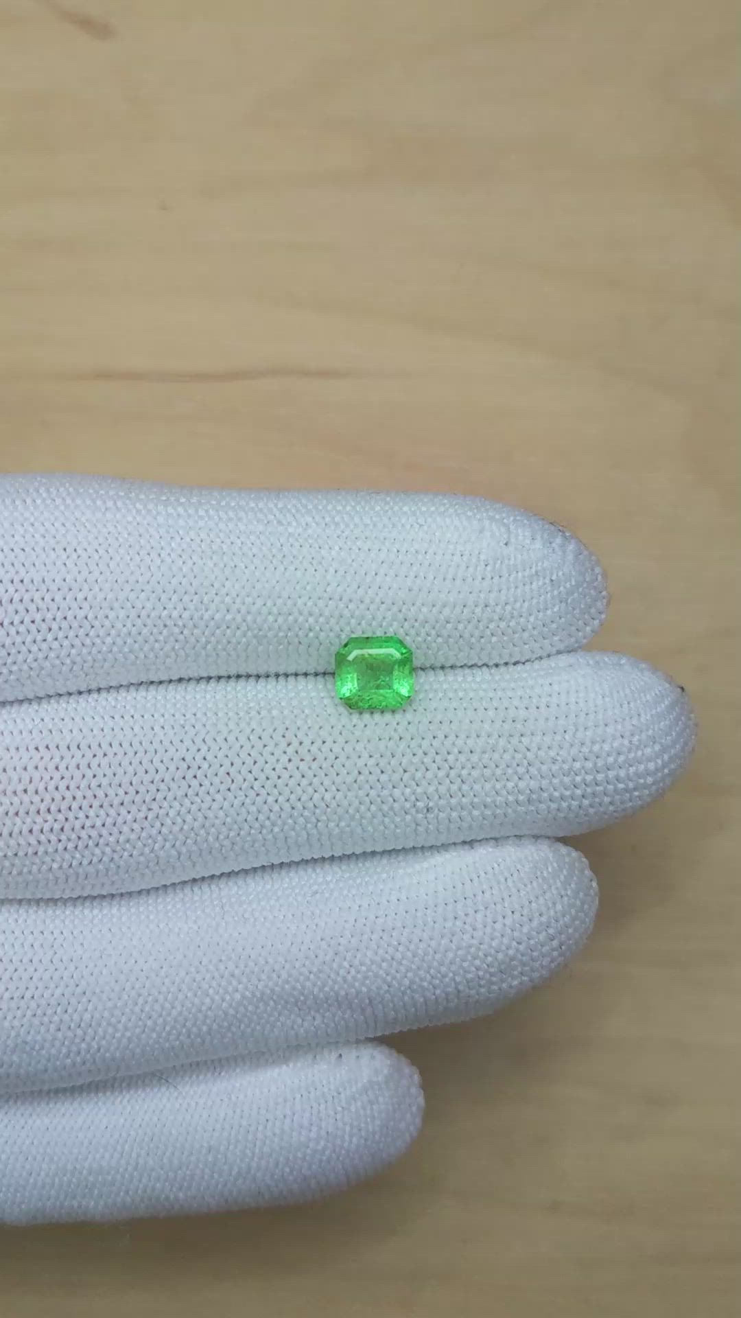 1.00 Ct. Emerald from Colombia Size Video