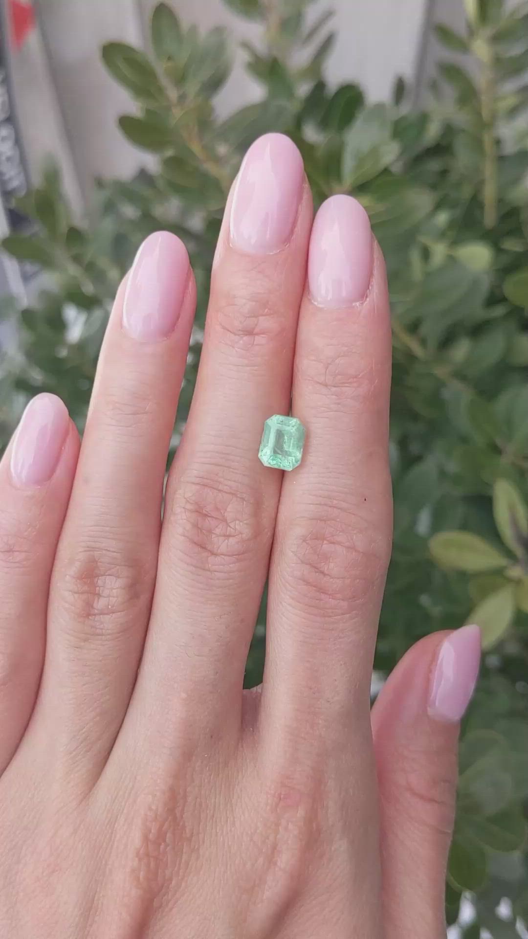 1.59 Ct. Emerald from Colombia Size Video
