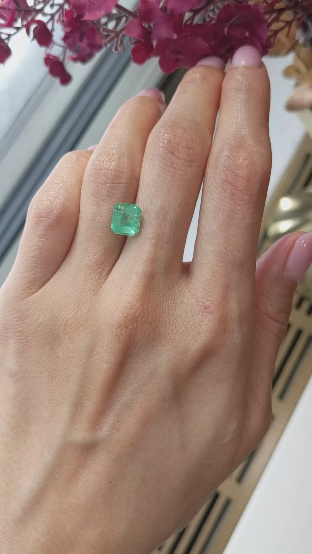 2.42 Ct. Emerald from Colombia Size Video