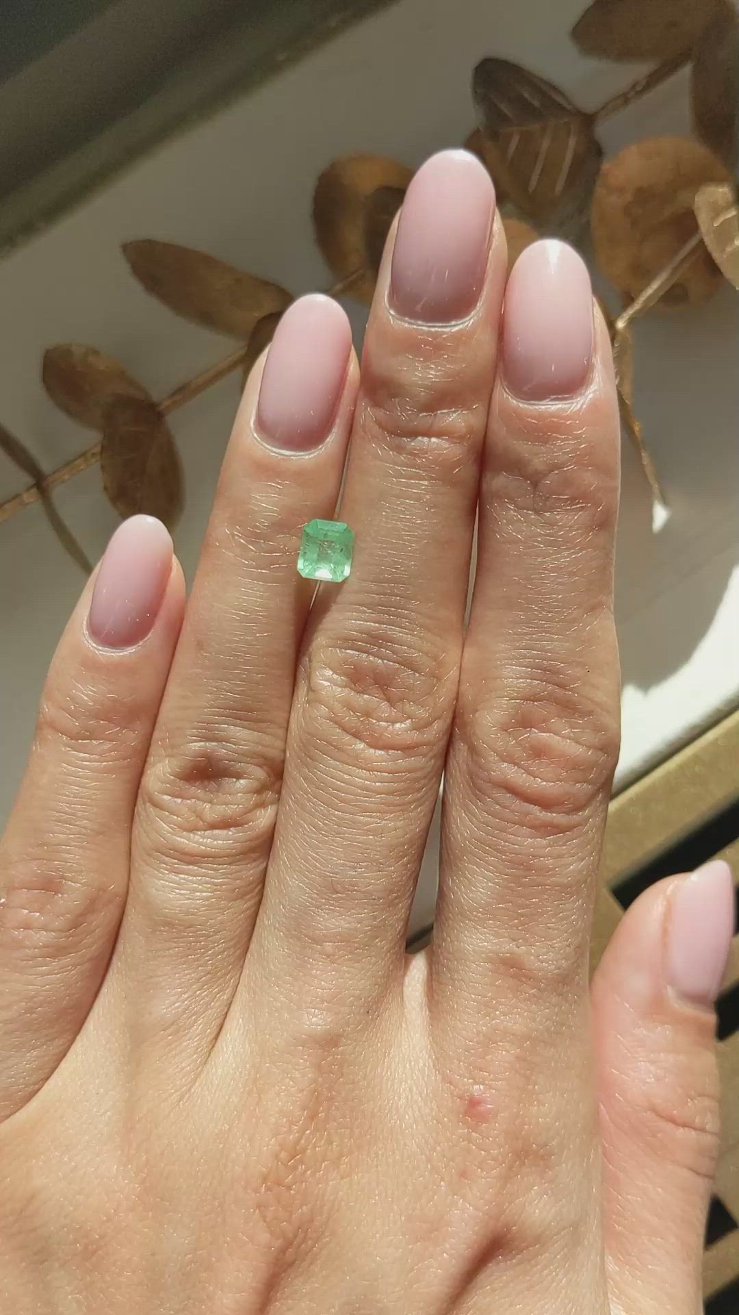 0.75 Ct. Emerald from Colombia Size Video