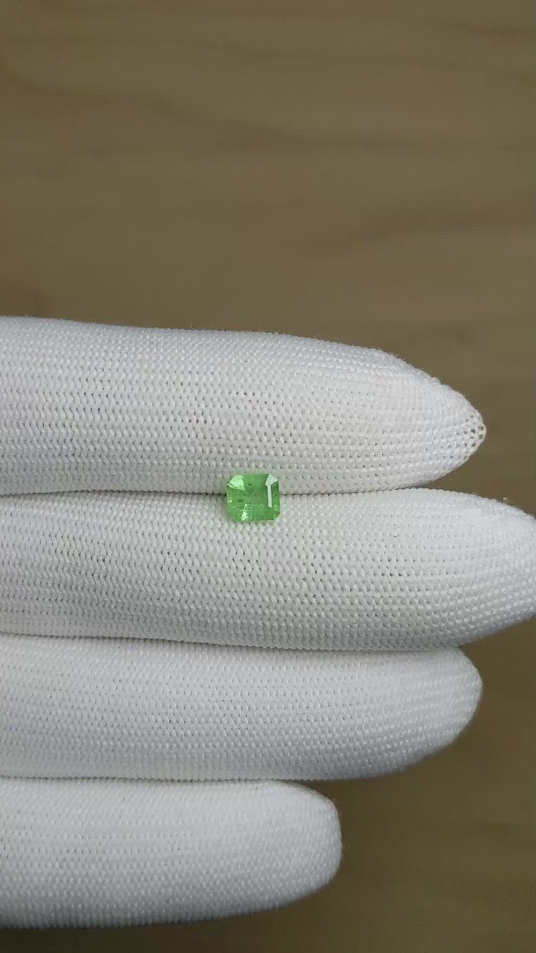 0.75 Ct. Emerald from Colombia Size Video