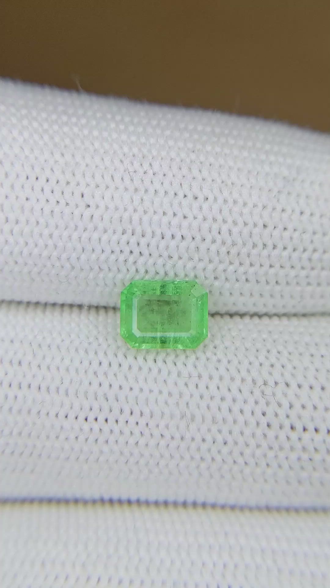 1.31 Ct. Emerald from Colombia Size Video