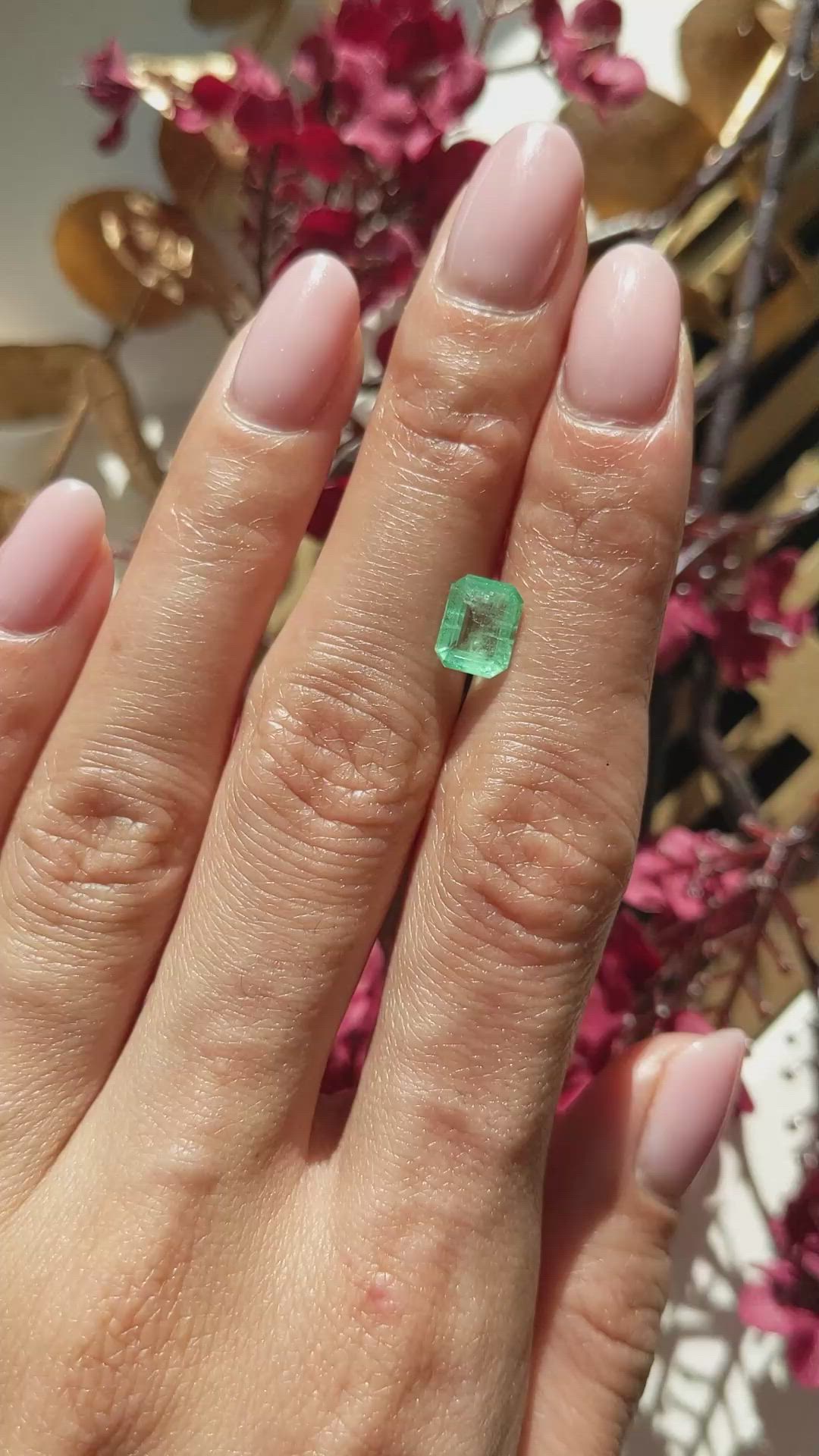 1.31 Ct. Emerald from Colombia Size Video