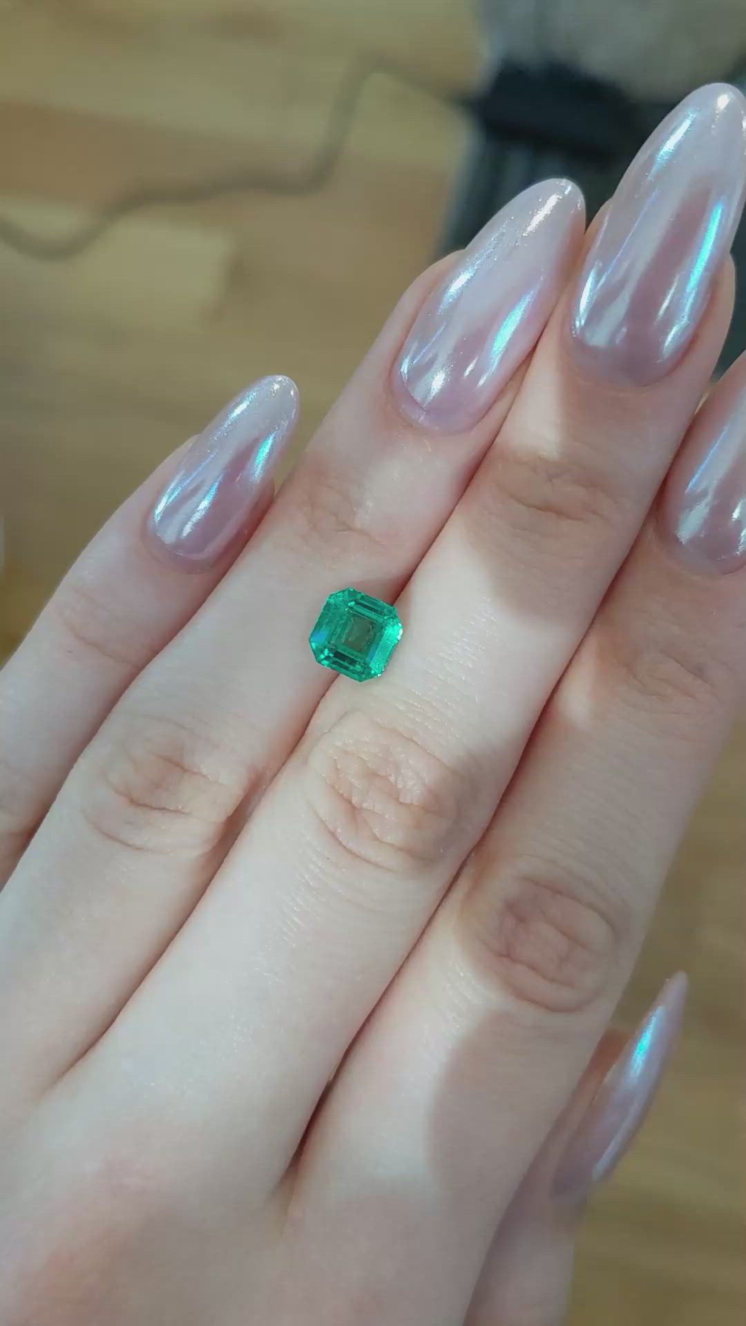 1.76 Ct. Emerald from Zambia Size Video