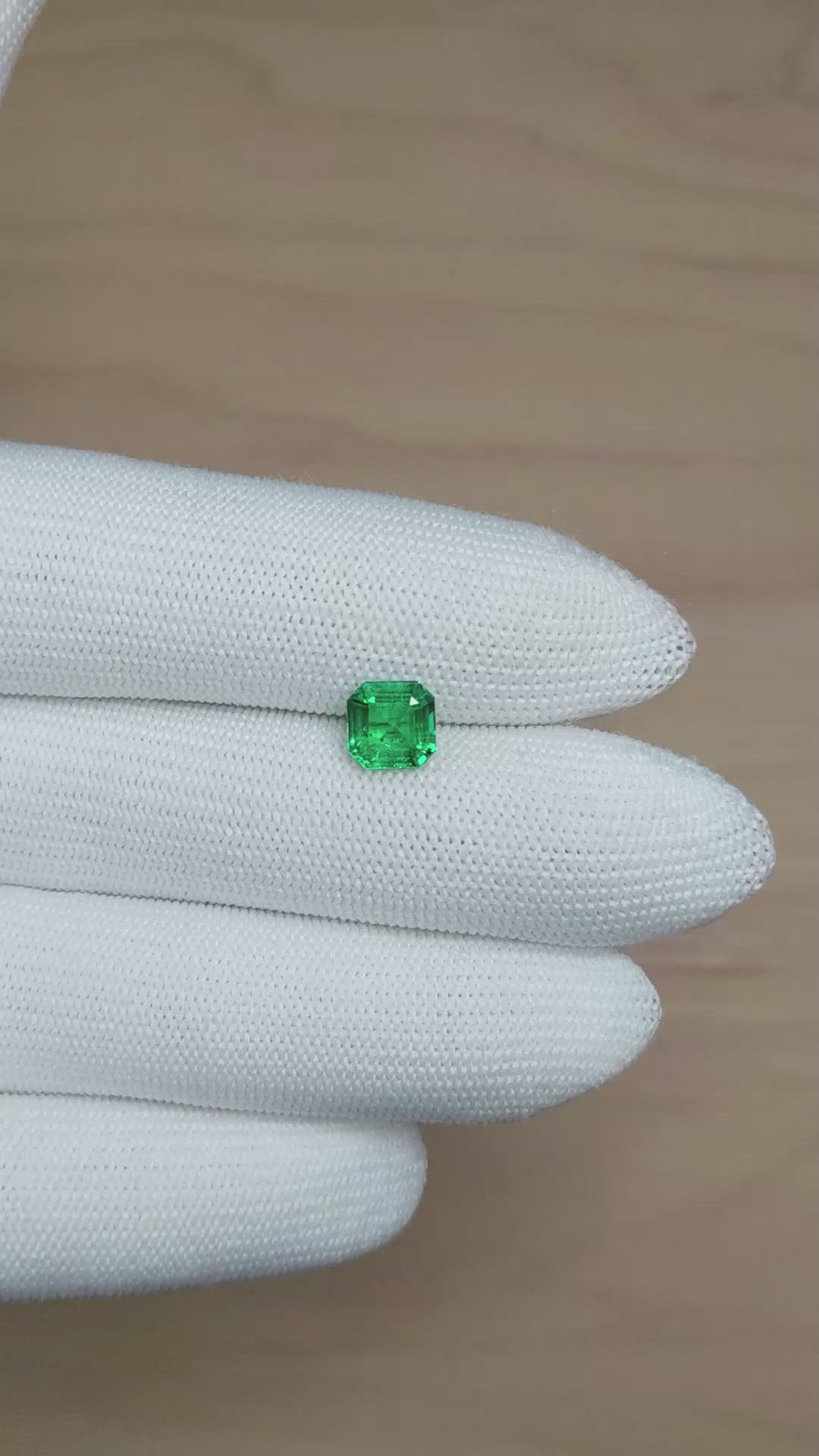 1.76 Ct. Emerald from Zambia Size Video