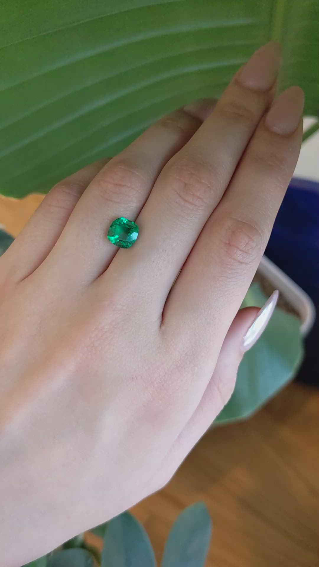 2.34 Ct. Emerald from Zambia Size Video