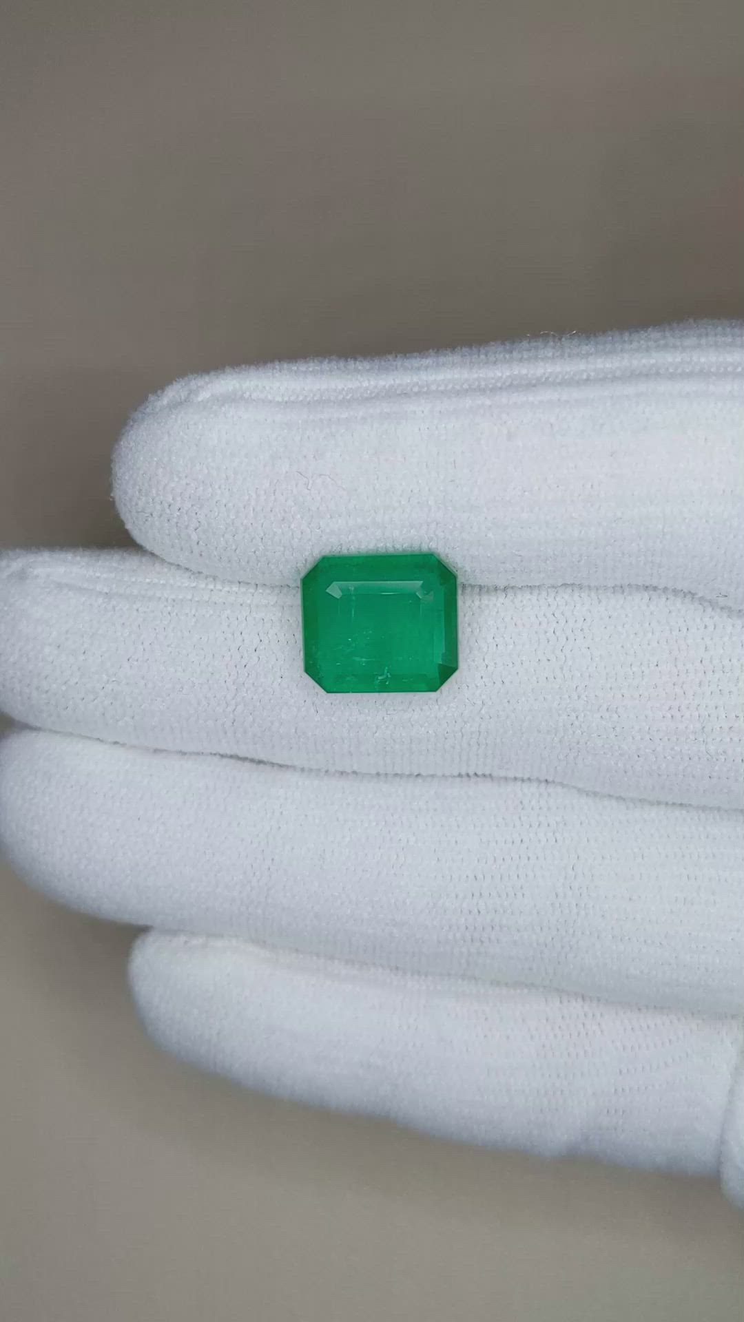 6.12 Ct. Emerald from Zambia Size Video