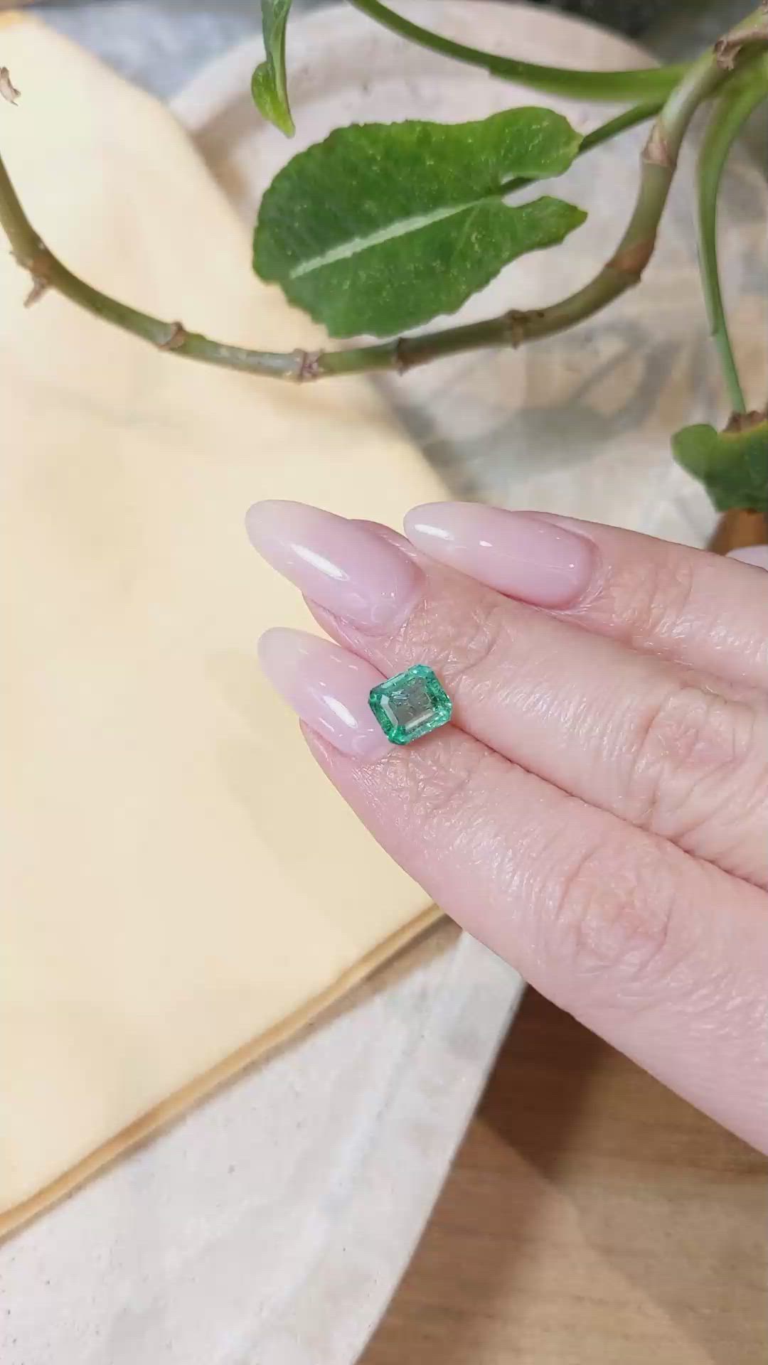 1.85 Ct. Emerald from Zambia Size Video