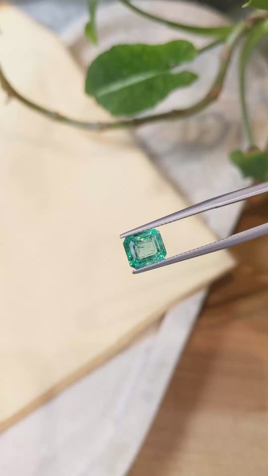 1.85 Ct. Emerald from Zambia Size Video