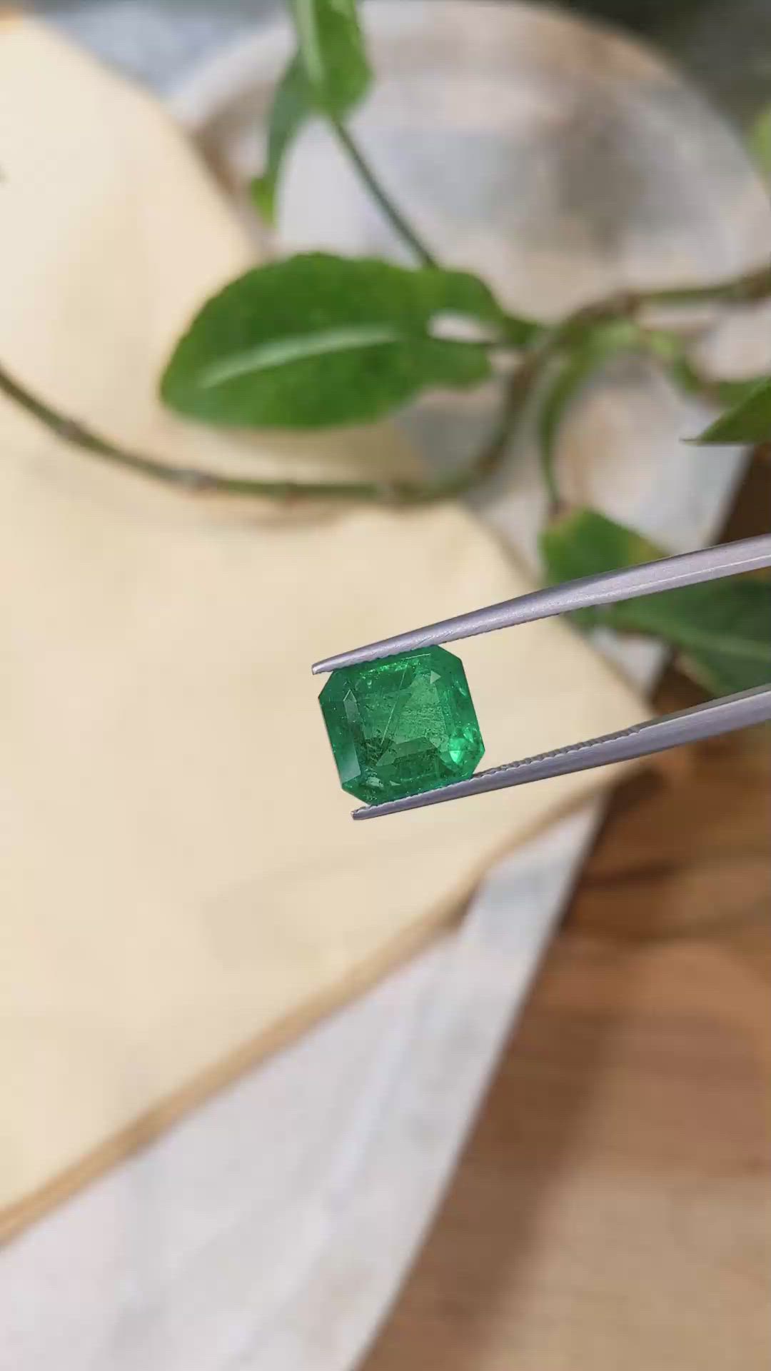 4.90 Ct. Emerald from Zambia Size Video