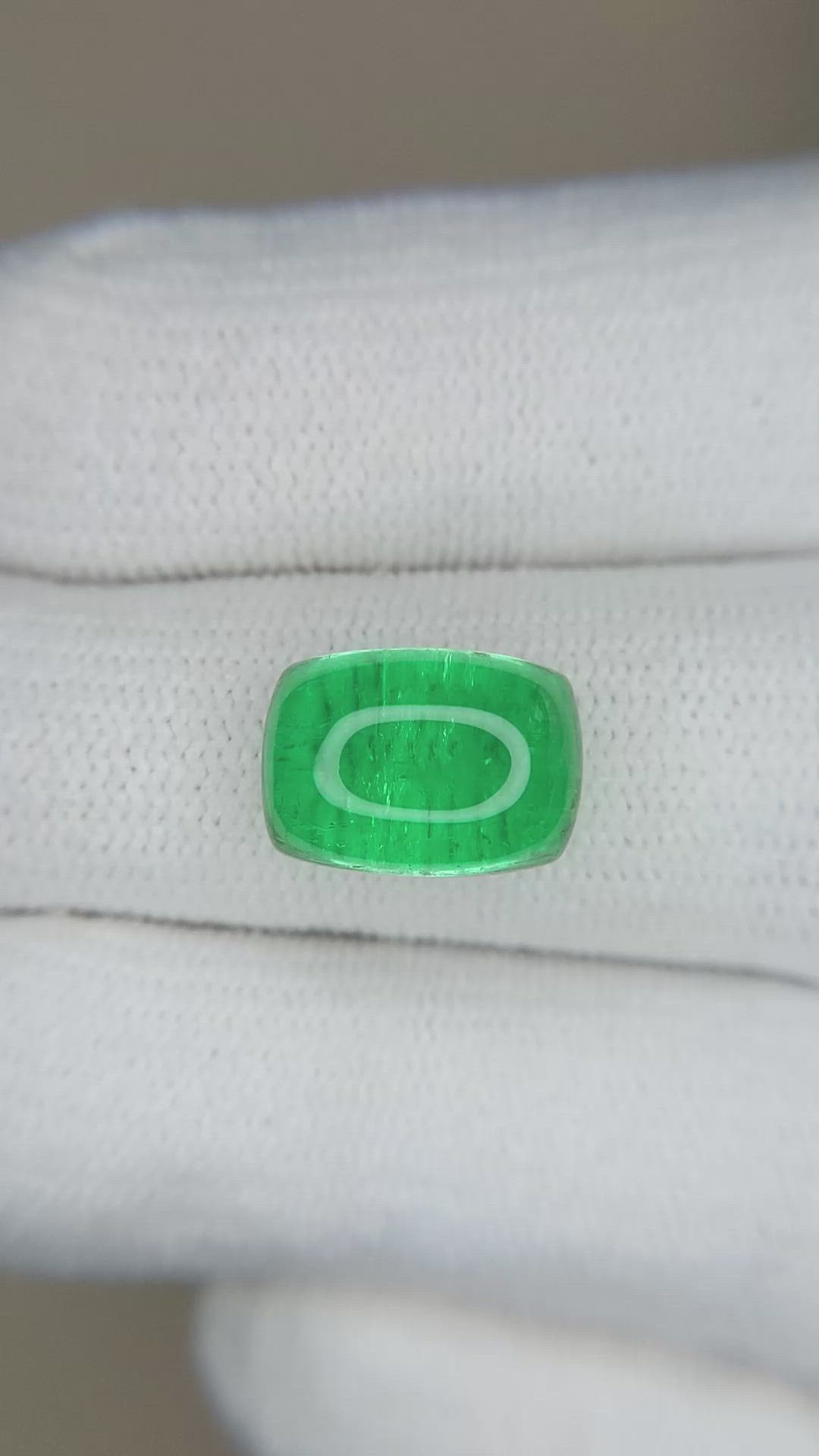 5.34 Ct. Cabochon Emerald from Russia Size Video