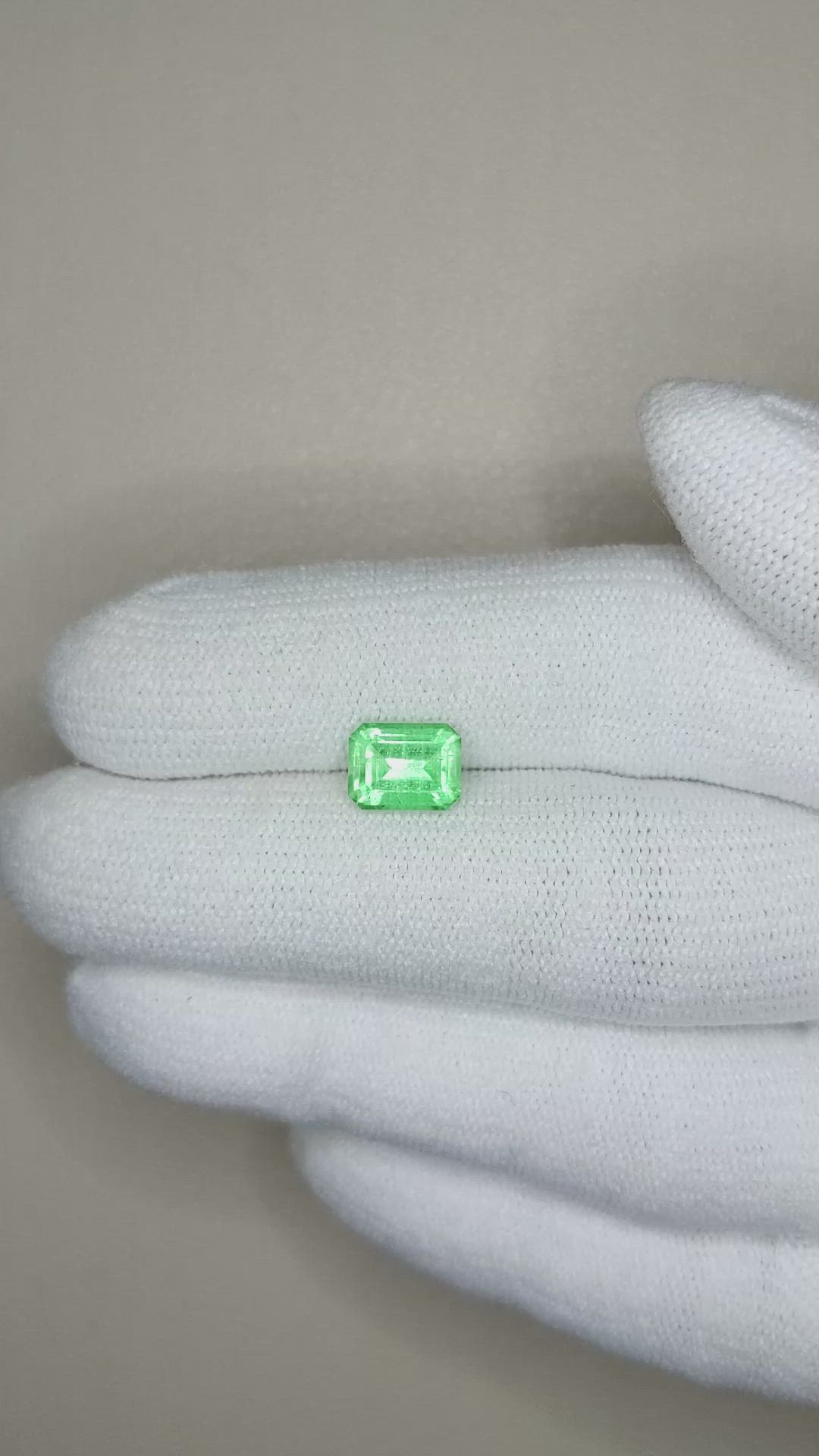1.44 Ct. Emerald from Russia Size Video