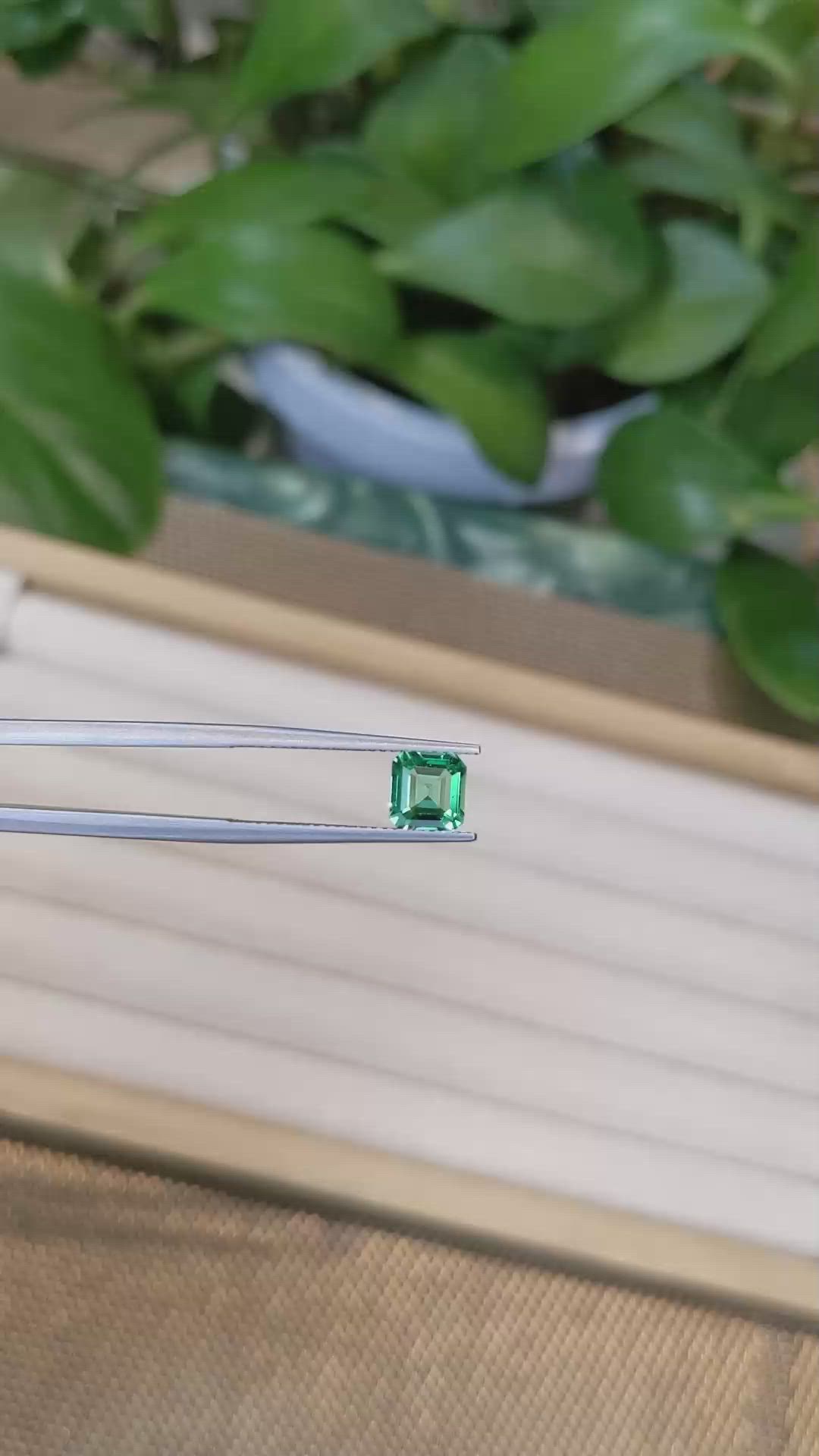 1.01 Ct. Emerald from Zambia Size Video