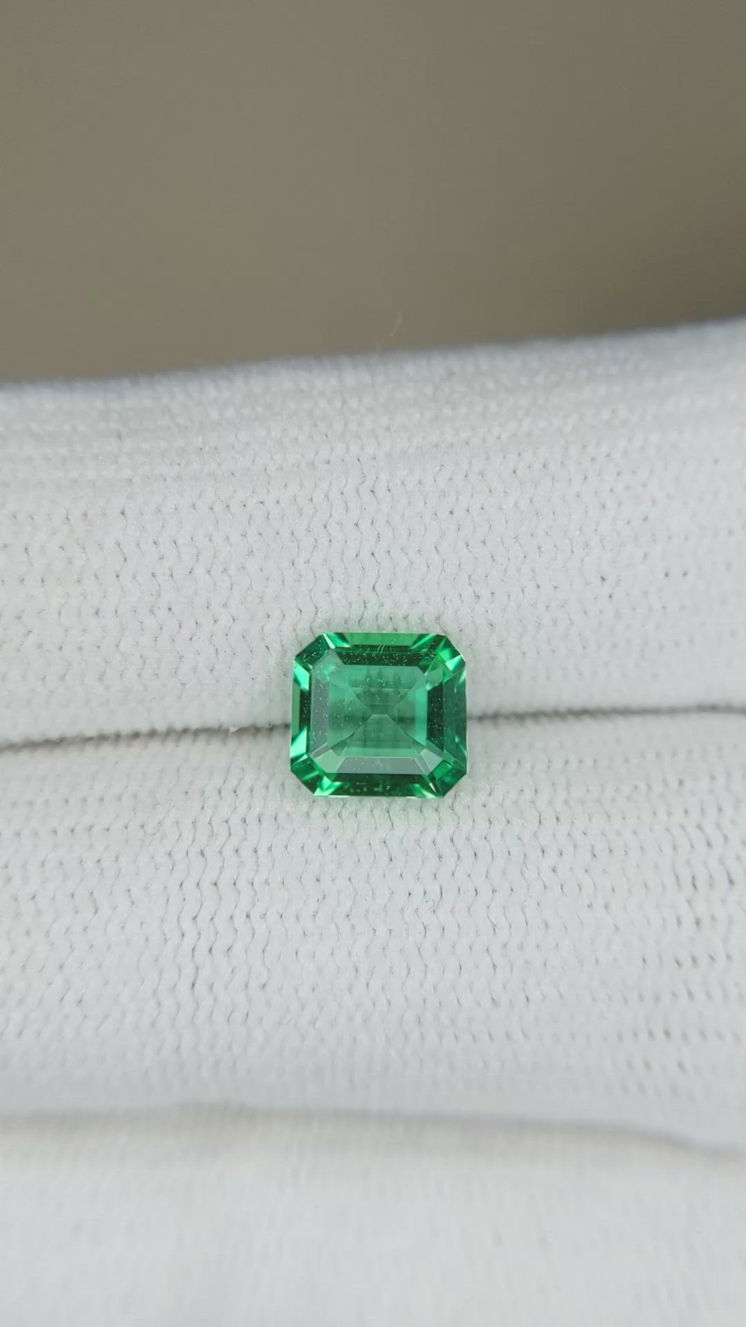 1.01 Ct. Emerald from Zambia Size Video