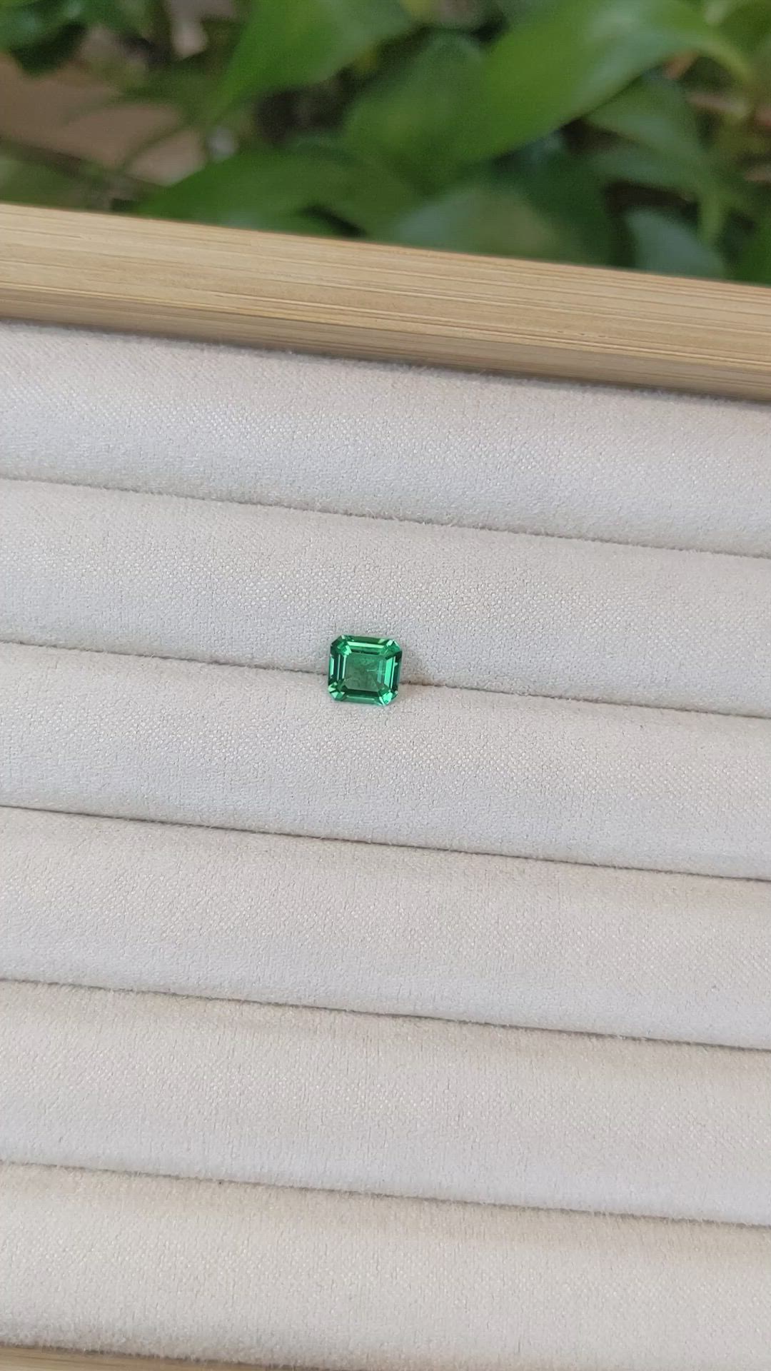 1.01 Ct. Emerald from Zambia Size Video