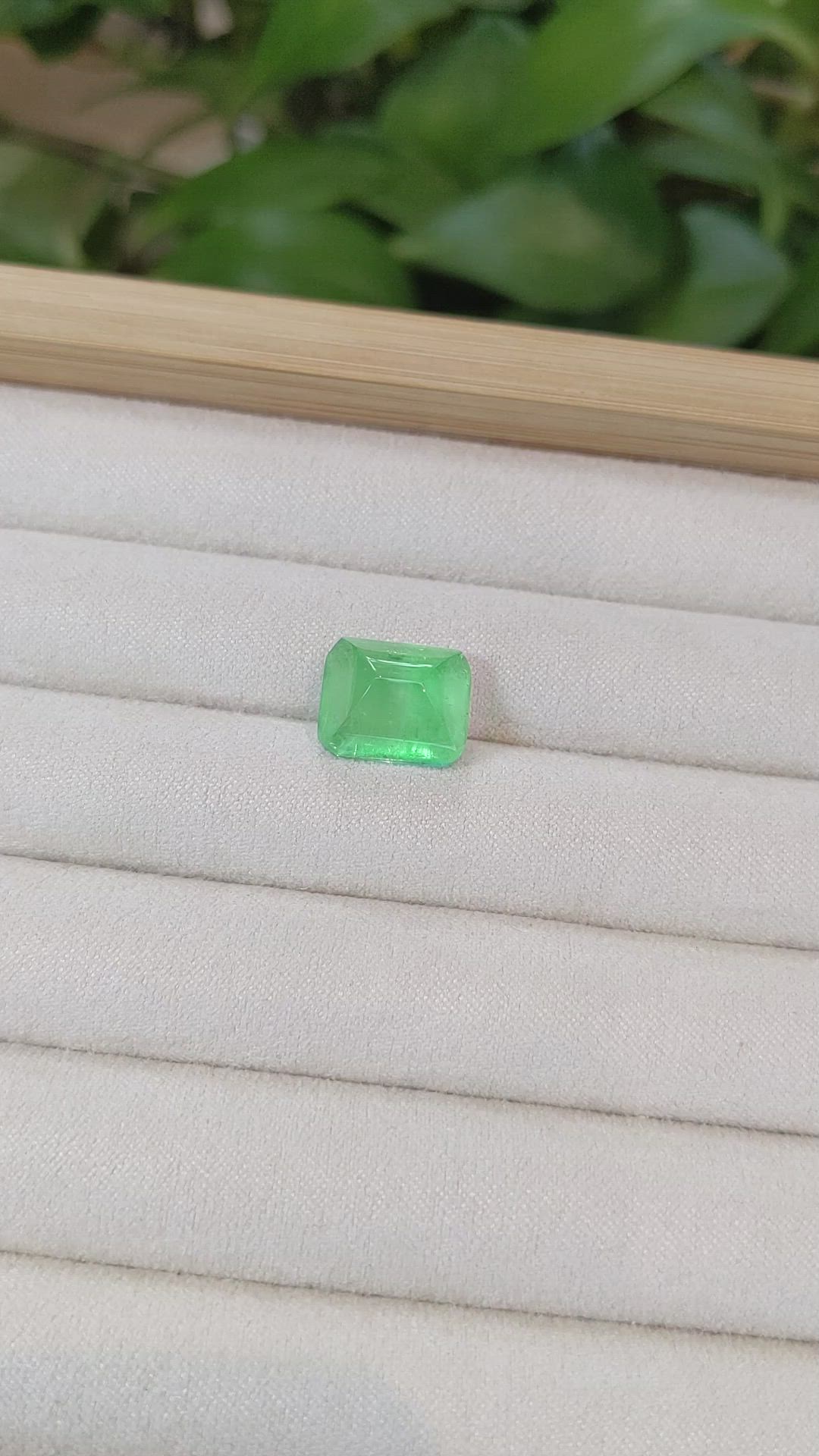 8.60 Ct. Cabochon Emerald from Russia Size Video