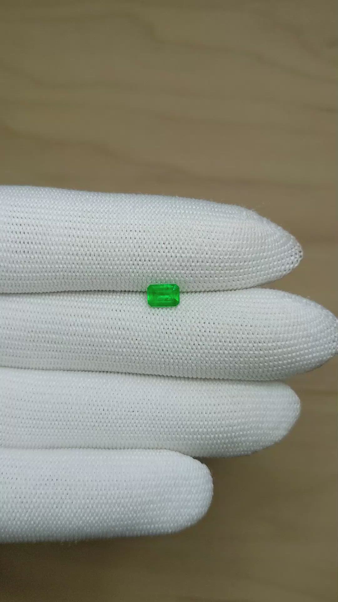 0.71 Ct. Emerald from Afghanistan Size Video