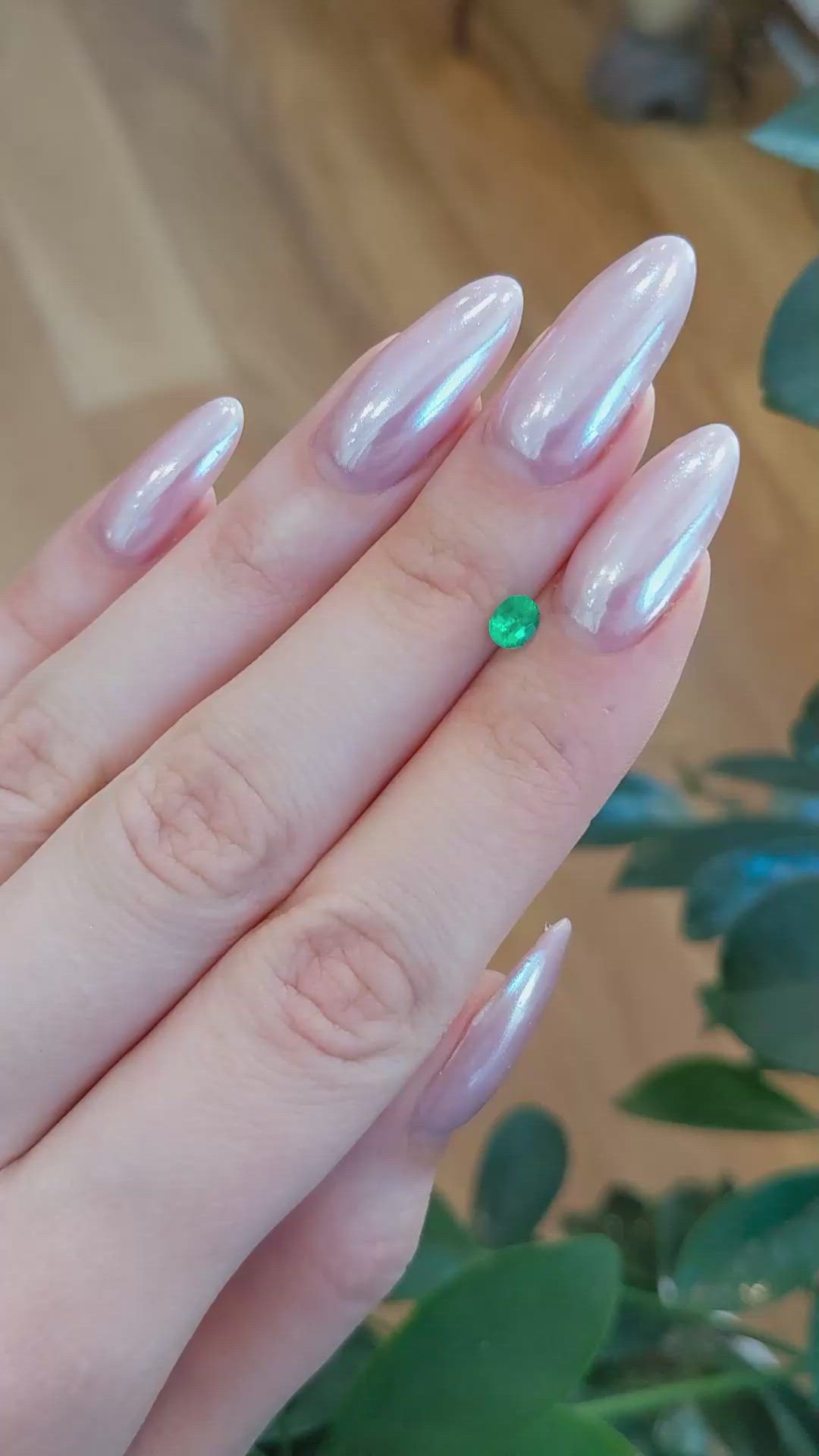 0.31 Ct. Emerald from Afghanistan Size Video