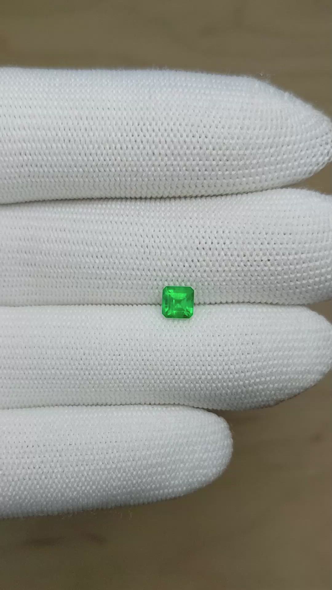0.62 Ct. Emerald from Afghanistan Size Video