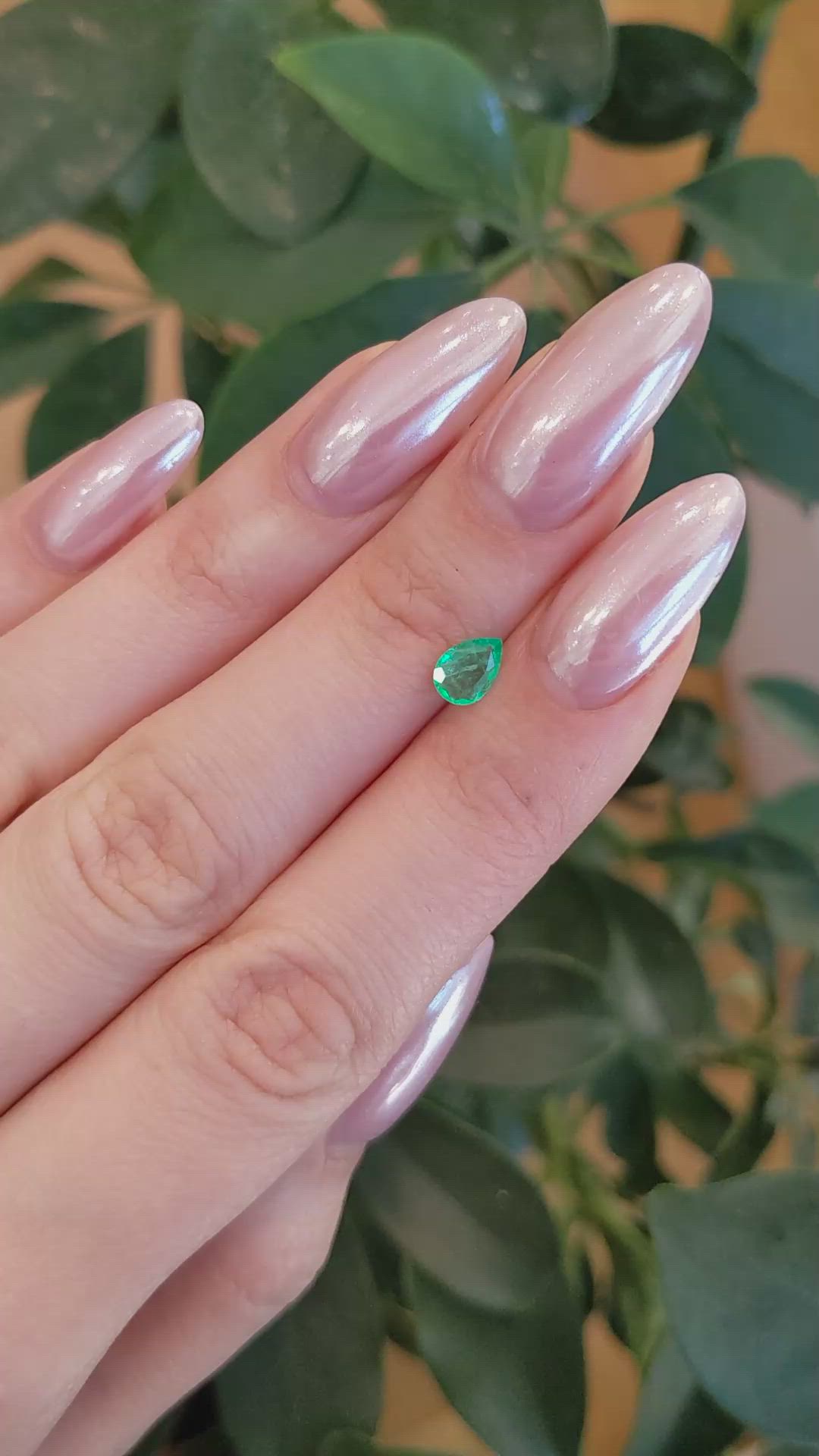 0.43 Ct. Emerald from Colombia Size Video