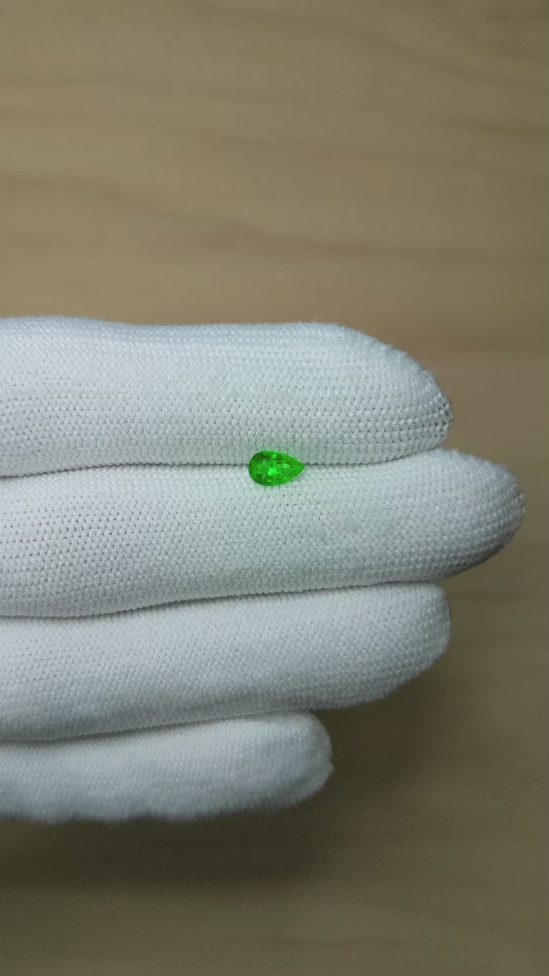 0.37 Ct. Emerald from Afghanistan Size Video