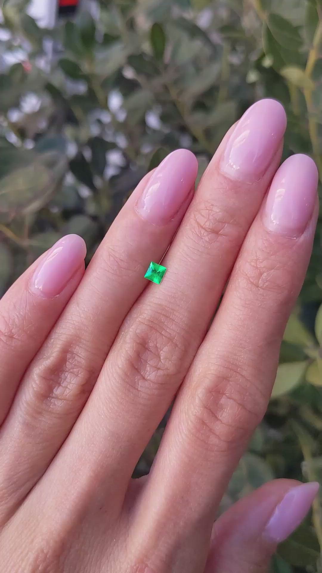0.19 Ct. Emerald from Afghanistan Size Video