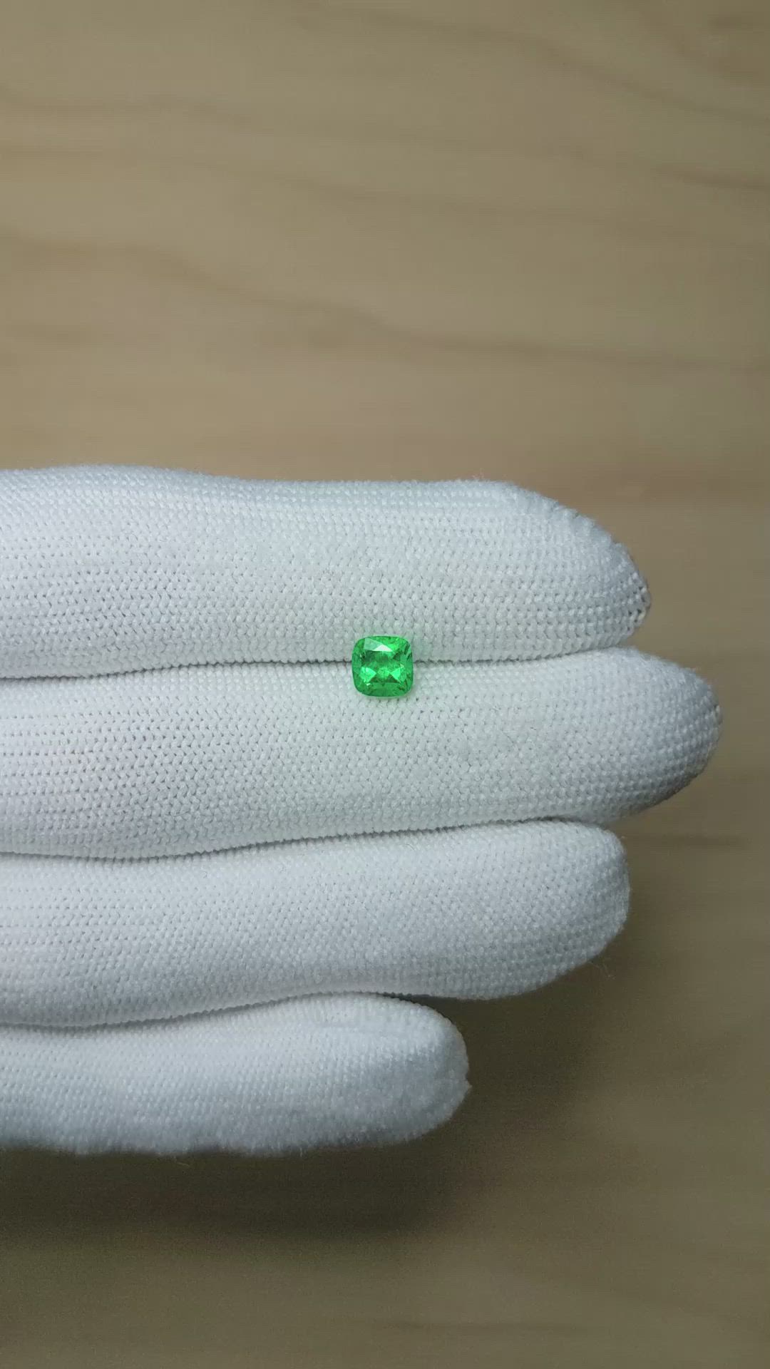 0.70 Ct. Emerald from Afghanistan Size Video