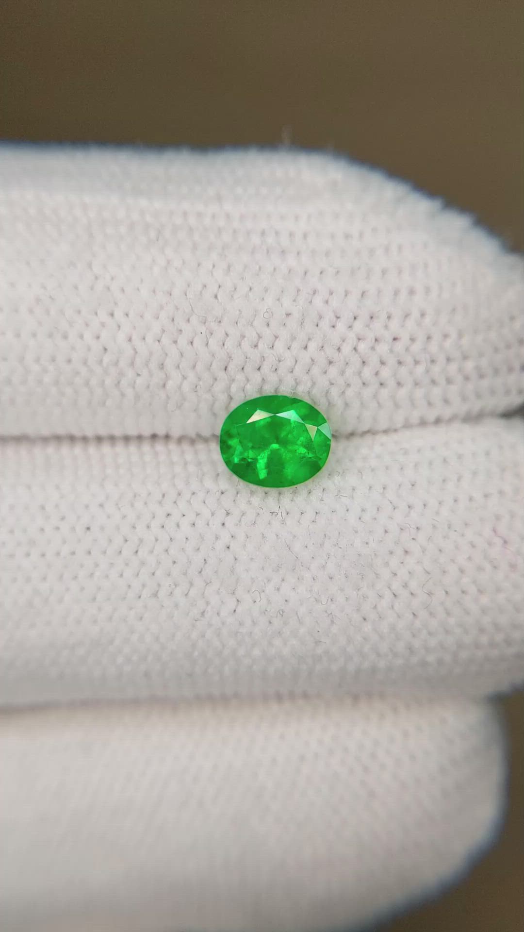 0.61 Ct. Emerald from Afghanistan Size Video