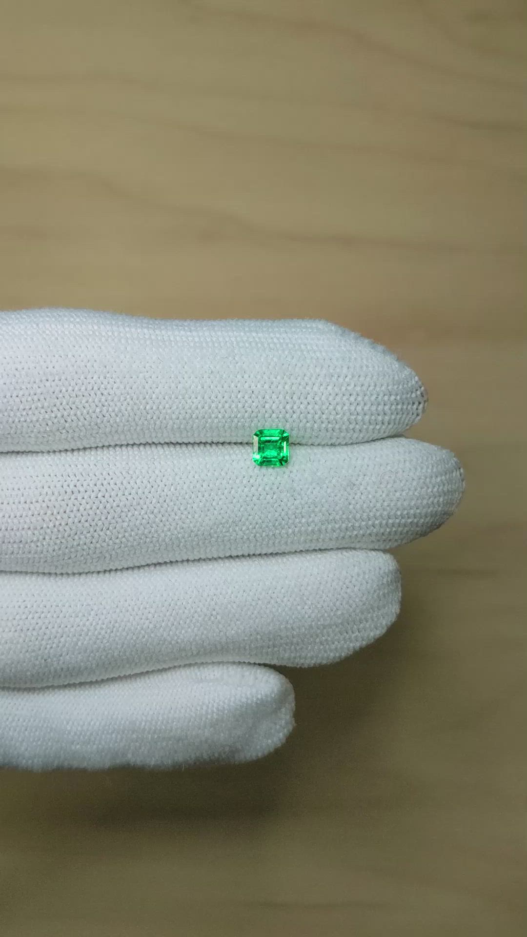 0.46 Ct. Emerald from Afghanistan Size Video